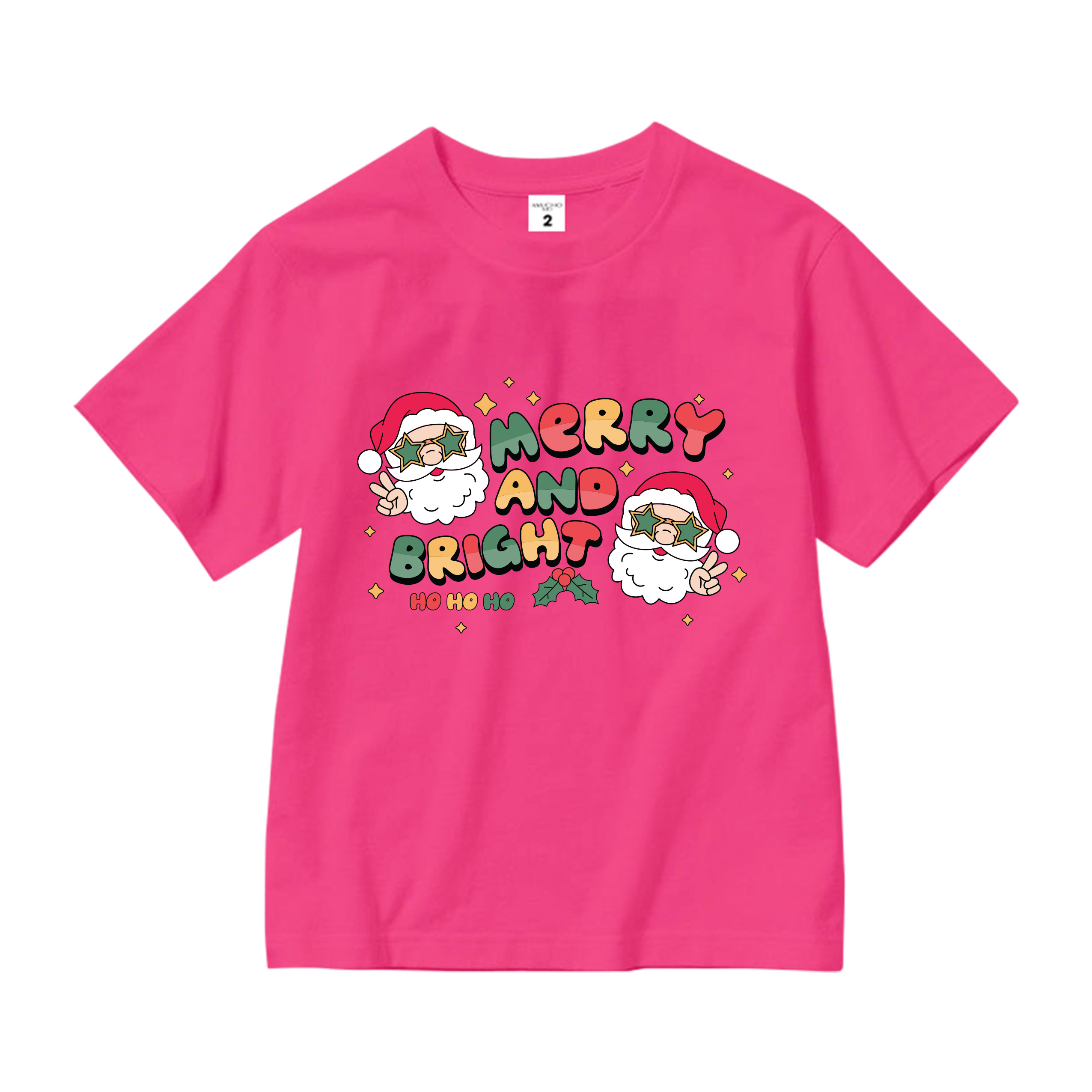 Áo thun bé trai giáng sinh noel form rộng vải cotton co giãn thoải mái AED1703 Miucho Kid in artwork_thumbnail_13