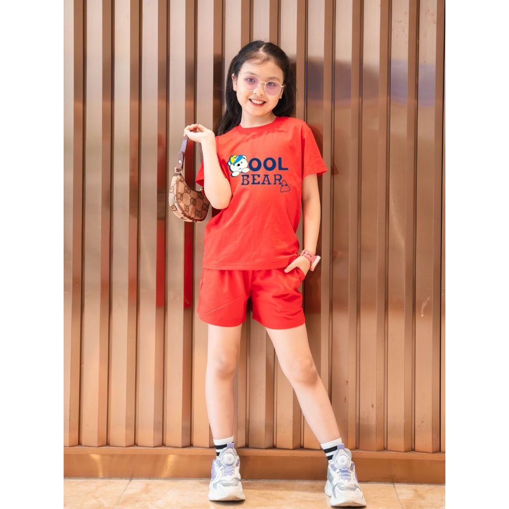 Bộ quần áo bé gái in hình 'Gấu Cool Bear'- Loza Kids SB31_thumbnail_1