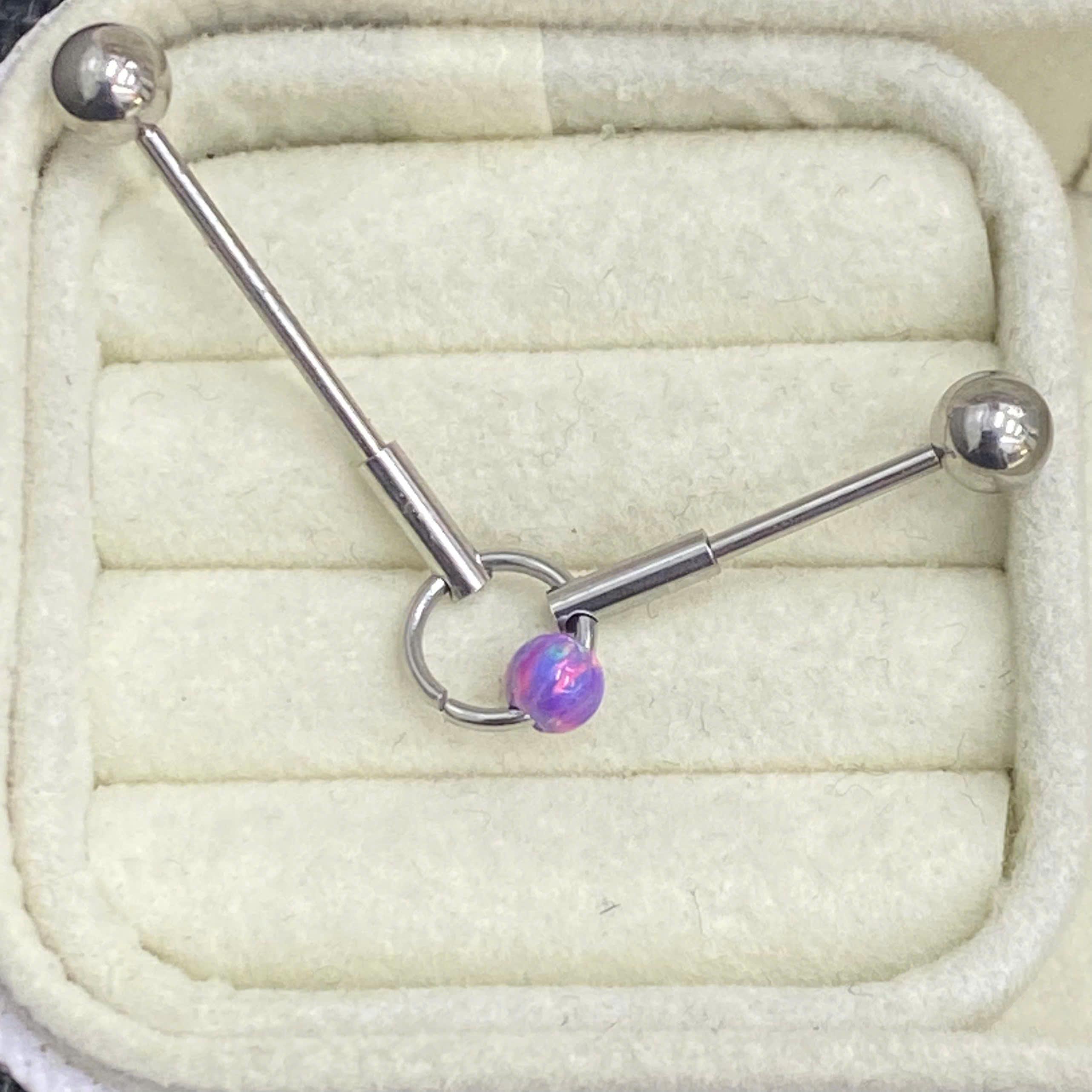 Indus kiểu nối đá opal tím