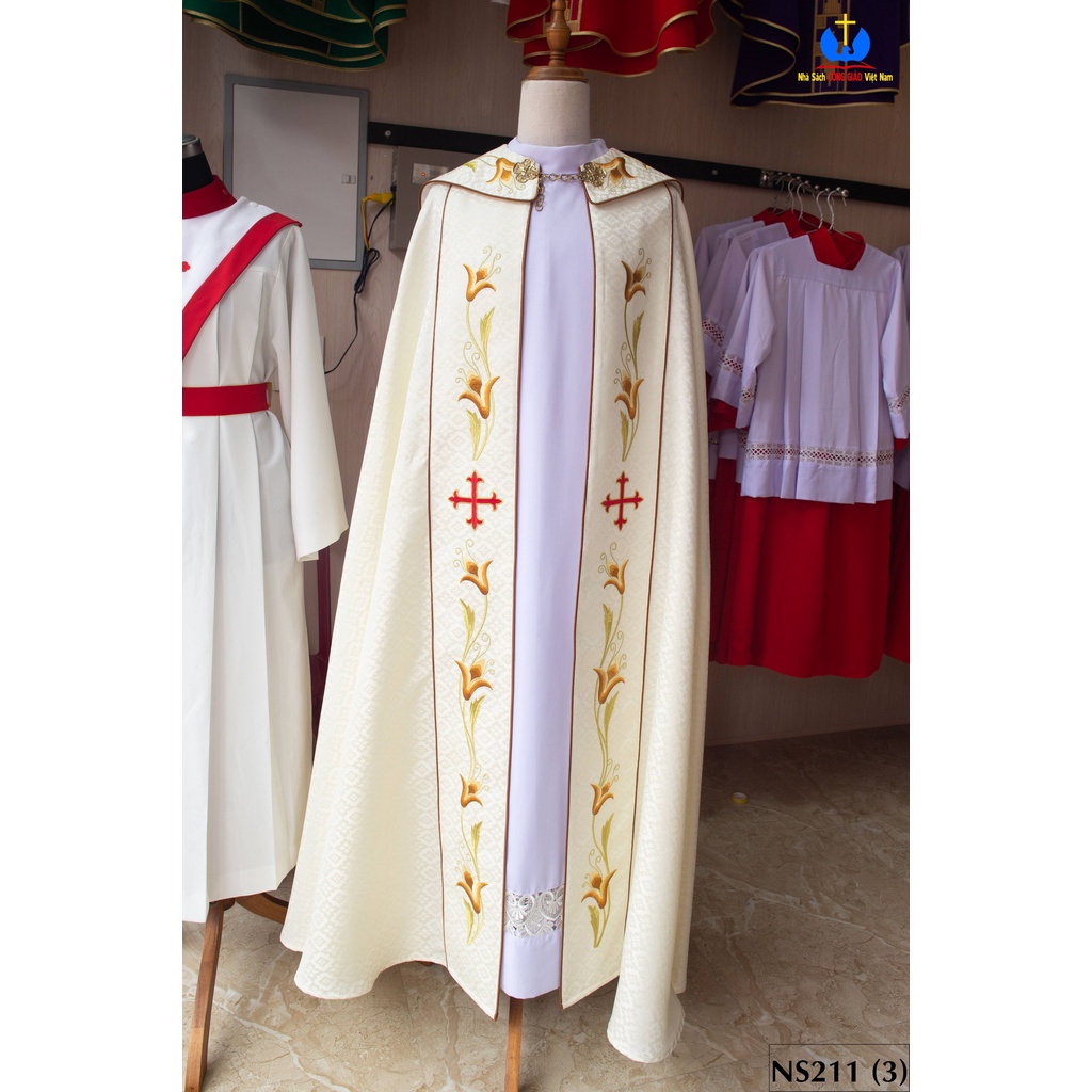 Áo chầu Thánh Thể - Cung nghinh Thánh Thể - Quà tặng Công Giáo dành cho Linh mục, phó tế NS211-5_thumbnail_1