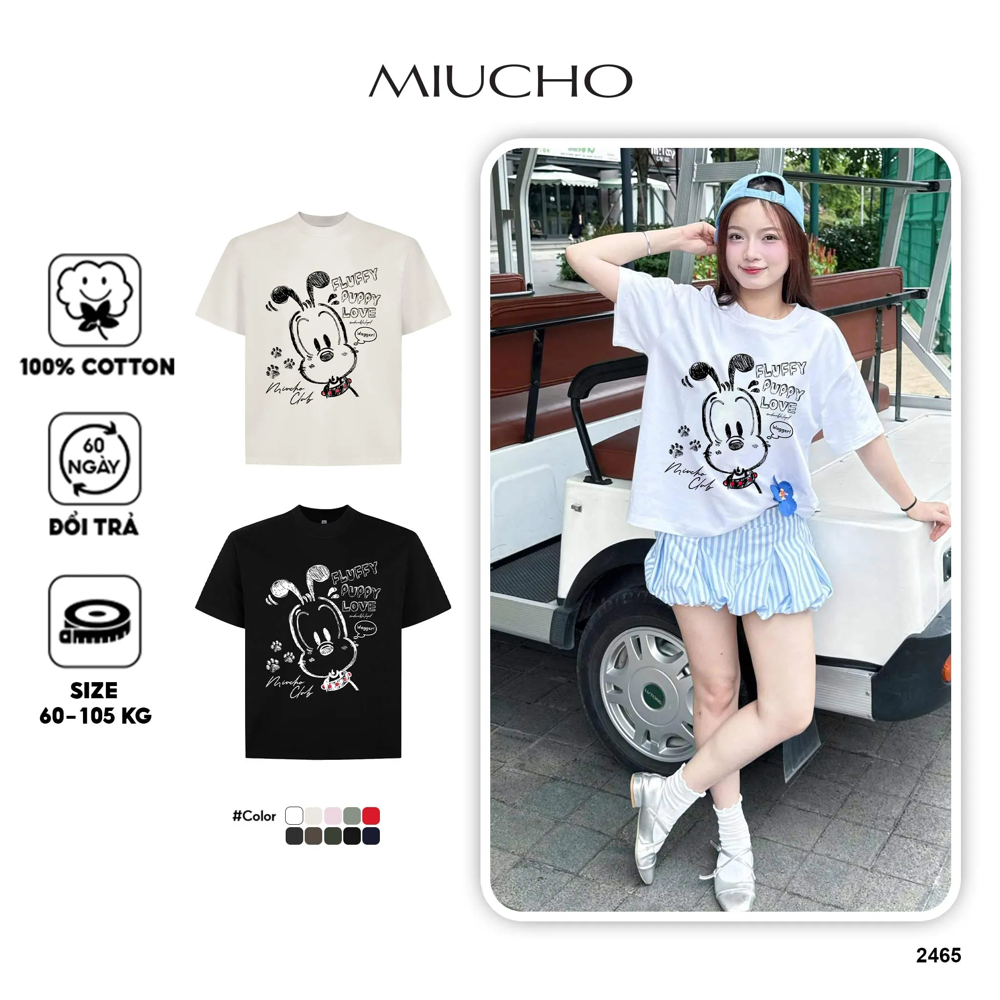 Áo thun boxy hoạt hình AXD2465 Miucho cổ tròn chất vải cotton 2 chiều cao cấp dày dặn in mix_thumbnail_1