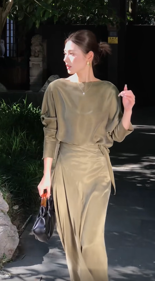 Set Lụa Forest Muse Nữ Tính - MS034