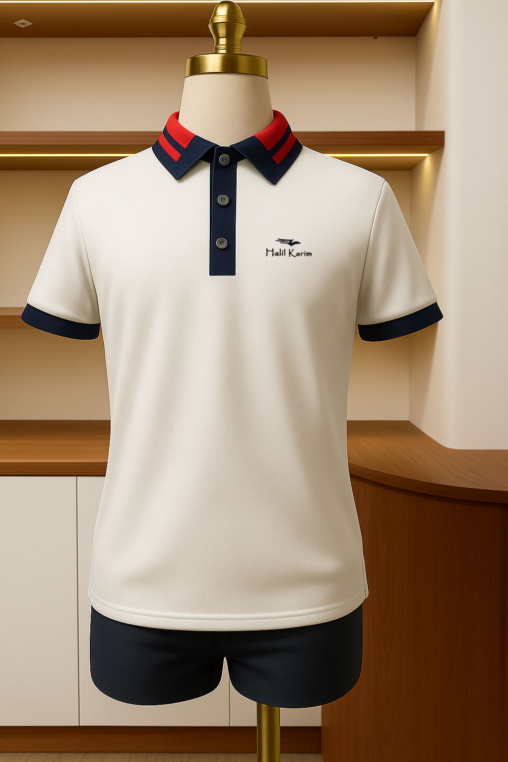 ÁO POLO HALILKARIM GOLBAL TRẮNG