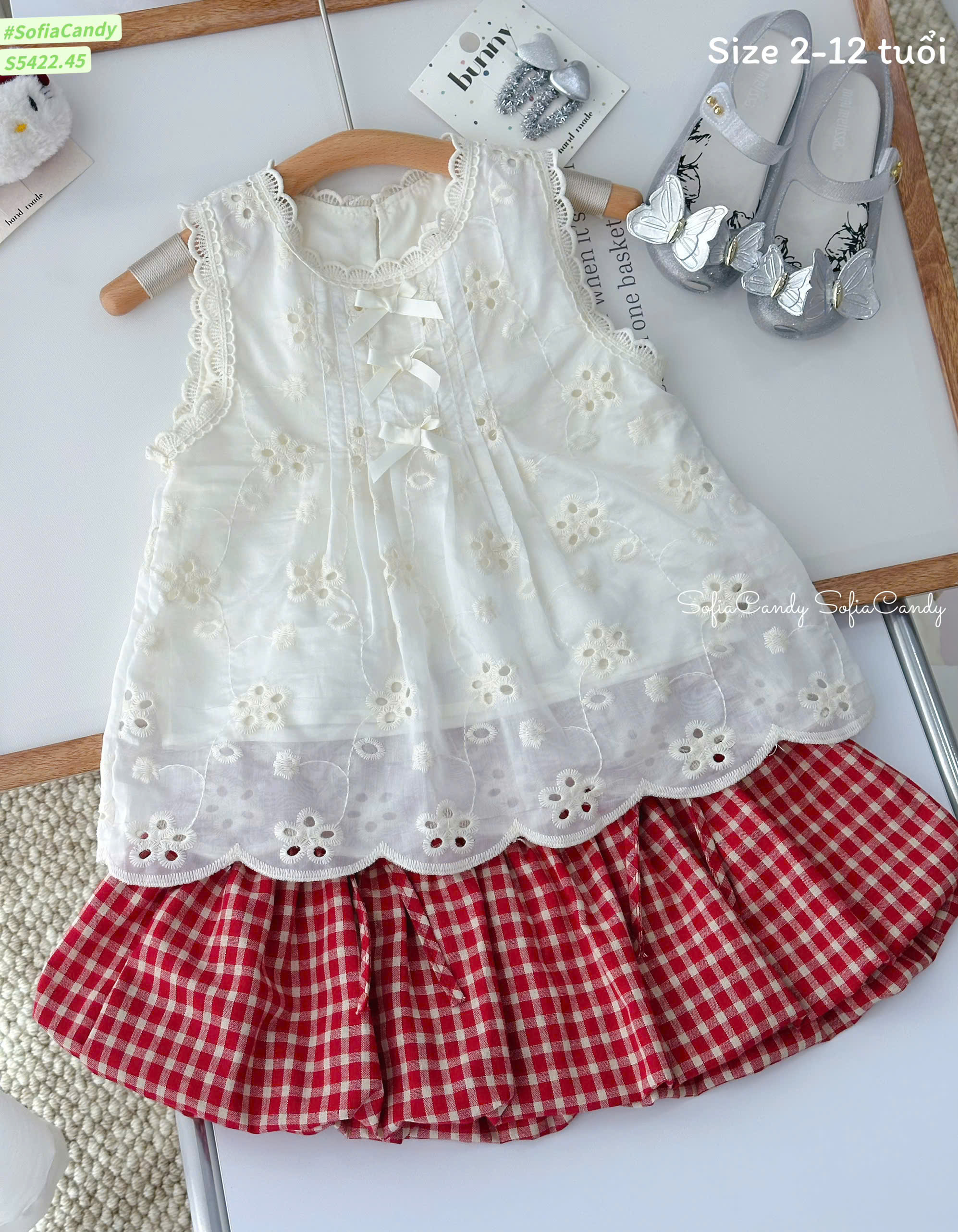 S35 SET BỘ CHÂN VÁY BÍ CARO