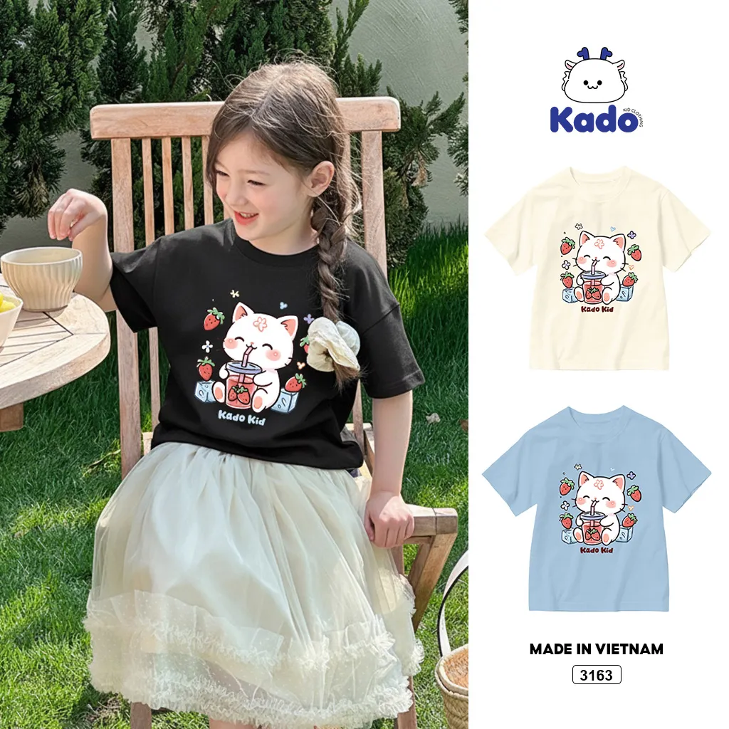 Áo thun bé trai bé gái 12 con giáp tuổi Mão Kado 3163