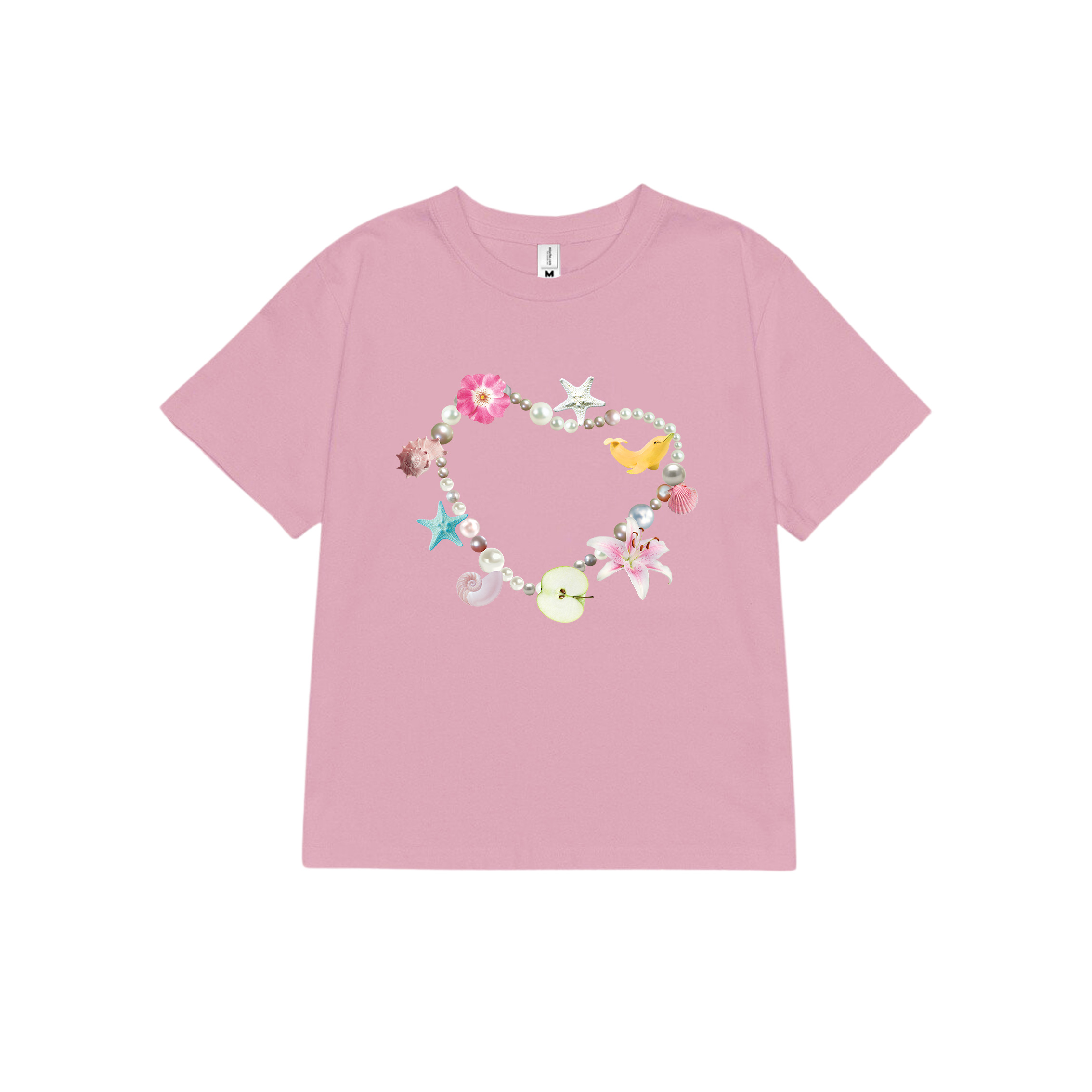 Áo thun baby tee mùa hè in trái tim xinh xắn ABD1312 Miucho tay ngắn cổ tròn hotrend in mix_thumbnail_14