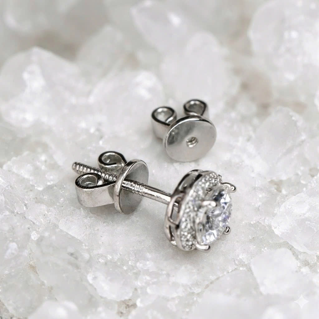 Khuyên tai bạc kim cương mois viền đá tấm 6mm_thumbnail_5