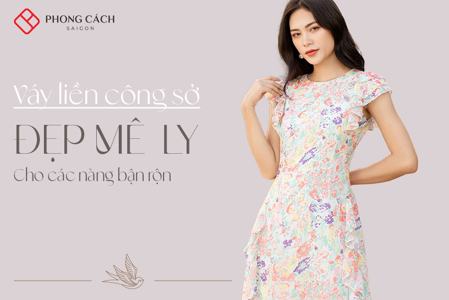 Những kiểu váy liền công sở hàng hiệu cho các nàng bận rộn