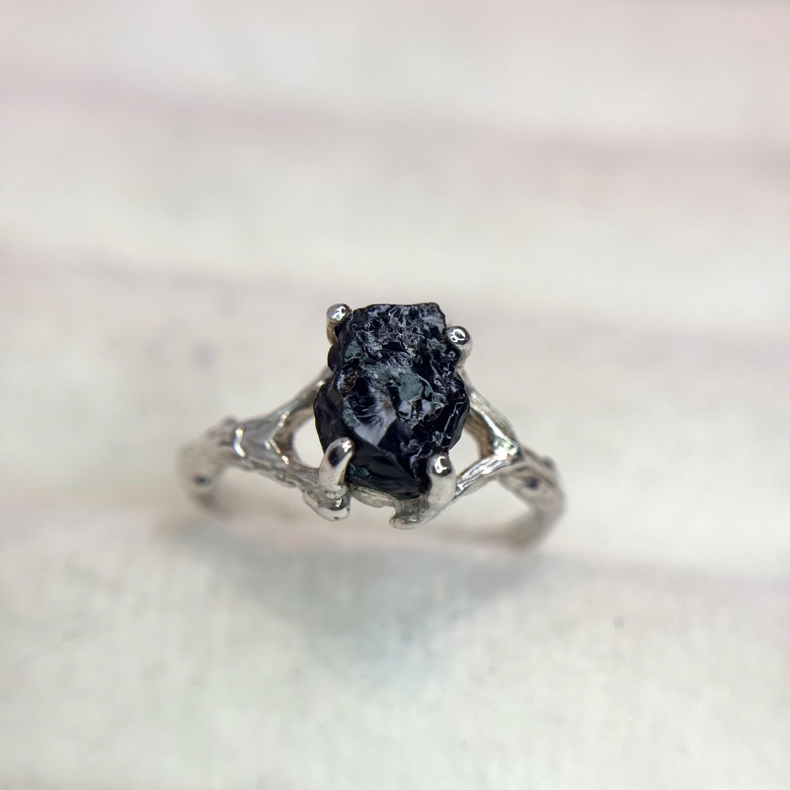 Nhẫn đá Tourmaline đen bạc 925._thumbnail_1