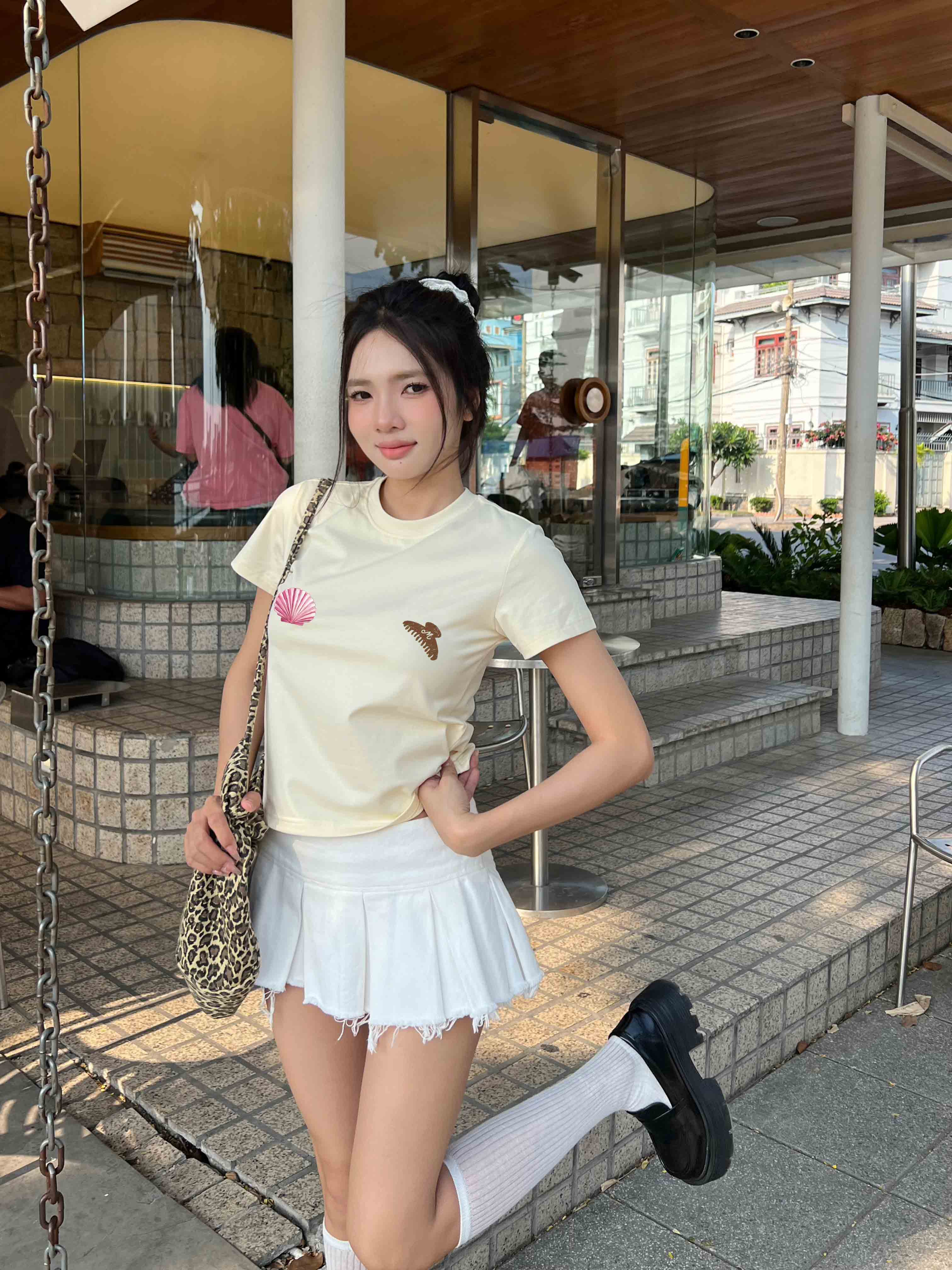 Áo baby tee ôm body hè biển 2192 Miucho cổ tròn vải cotton 4c thoáng mát in mix_thumbnail_4