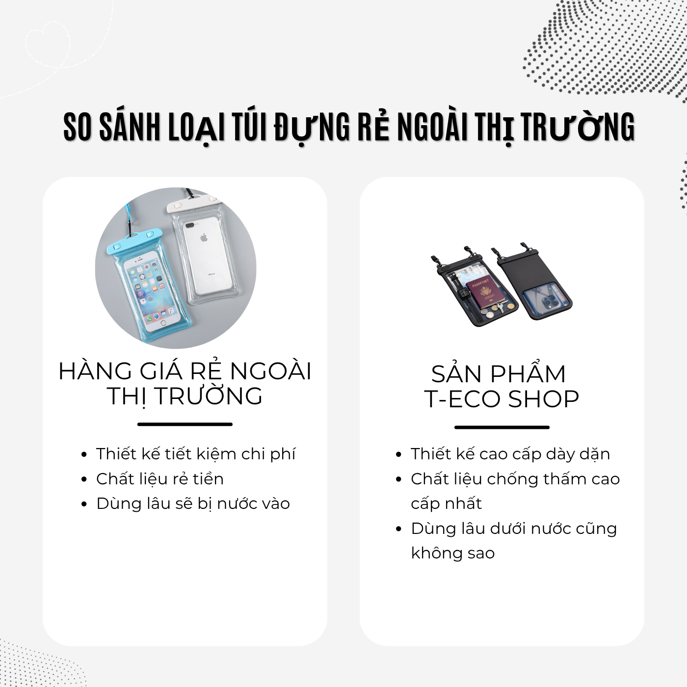 T-ECO SHOP Túi Chống Nước Điện Thoại 8.9 inch Full Màn – Chụp Ảnh, Quay Video Dưới Nước, Đi Biển Bơi Lội_thumbnail_7