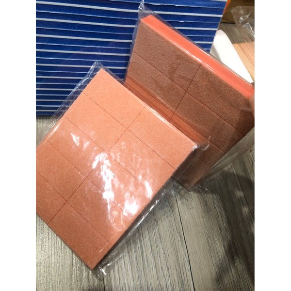 Phao dũa móng chà mịn - màu cam - nhập khẩu 100% từ USA - buffer Mỹ bản nhỏ