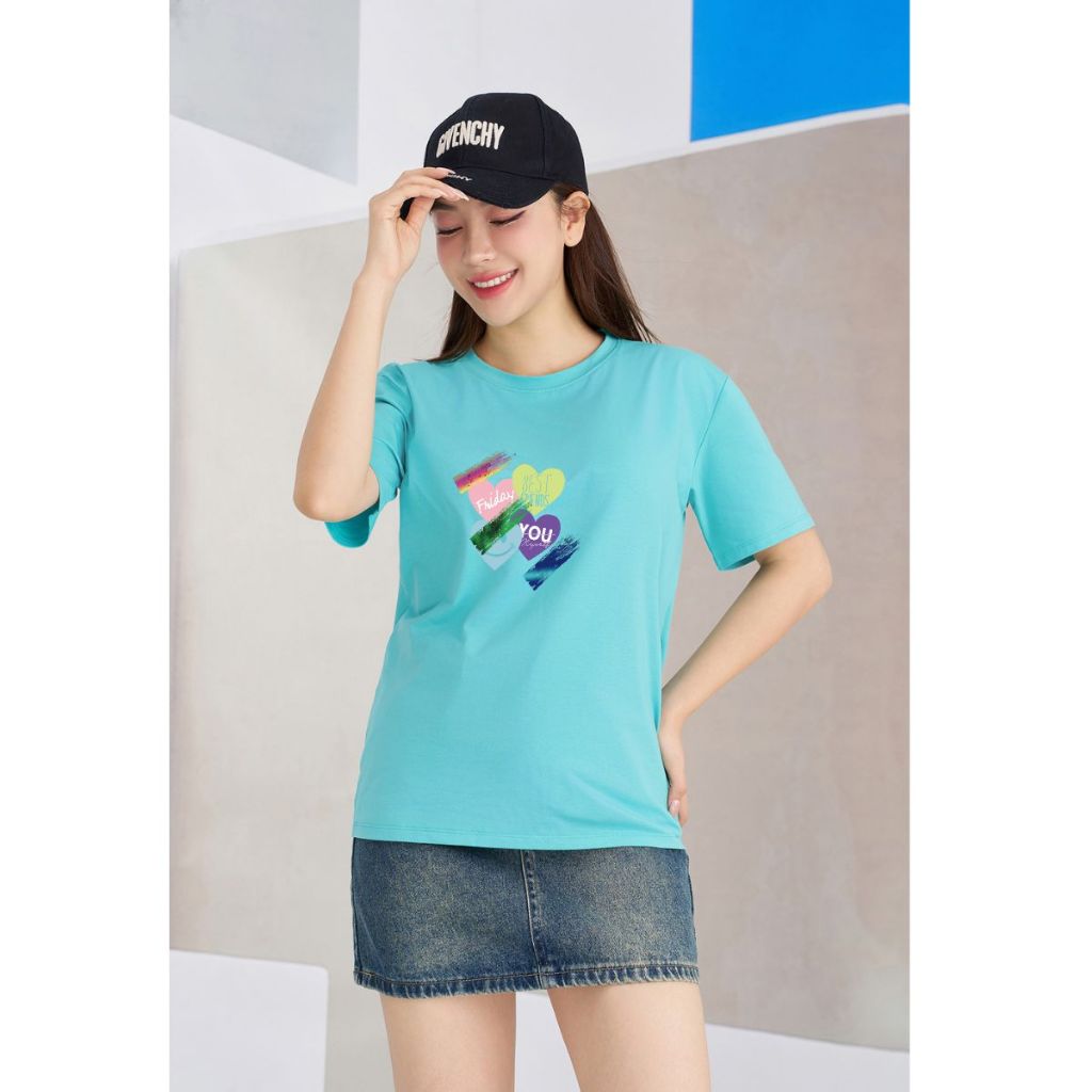 [Form Rộng] Áo thun nữ nhiều màu in hình trái tim -LOZA RT7855_thumbnail_5