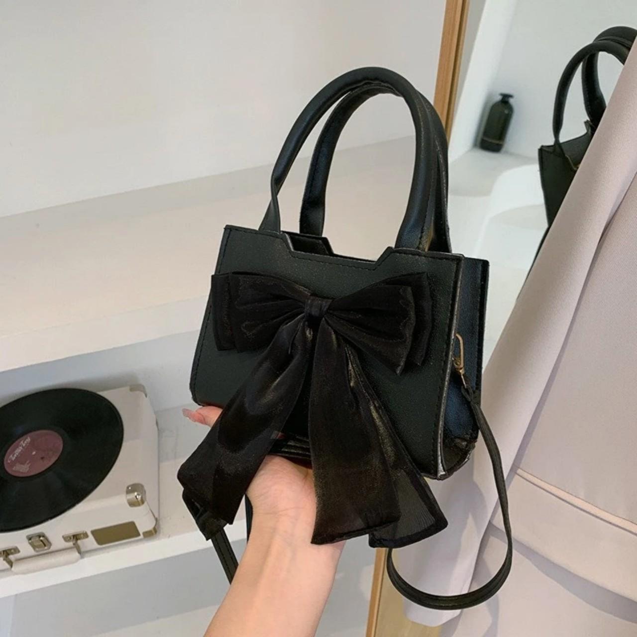 Túi Xách Nữ Cunbag Hai Quai Da Đính Nơ Xinh Xắn Dễ Thương Đeo Chéo Đeo Vai Bag Đinh  TDC240_thumbnail_1