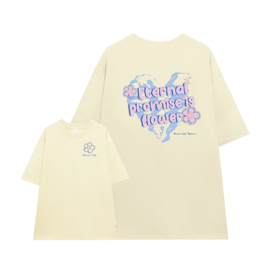 Áo thun unisex form rộng AT379 Miucho basic tee tay lỡ dành cho nam nữ in graphic