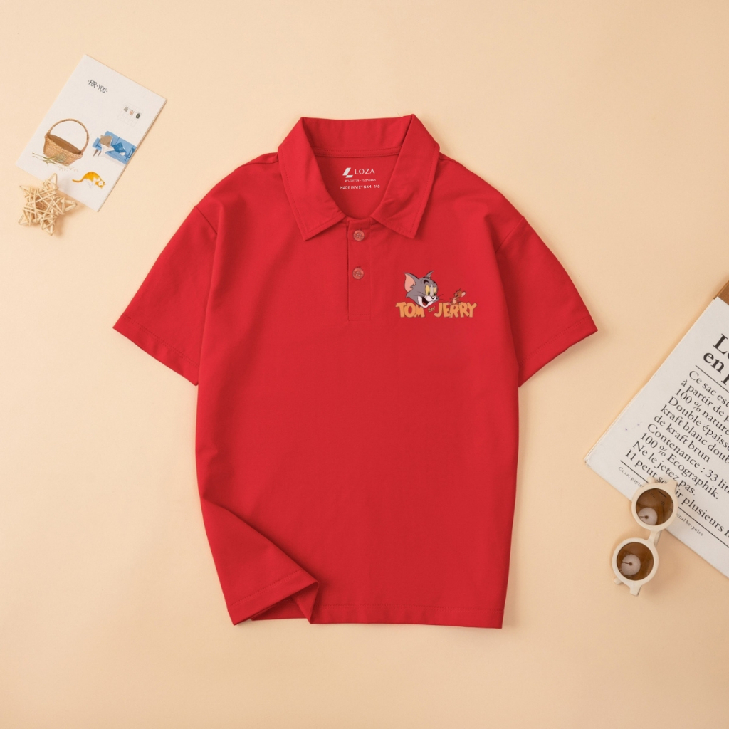 Áo Polo cho bé trai in hình Tom & Jerry - Loza Kids PL3049_thumbnail_3
