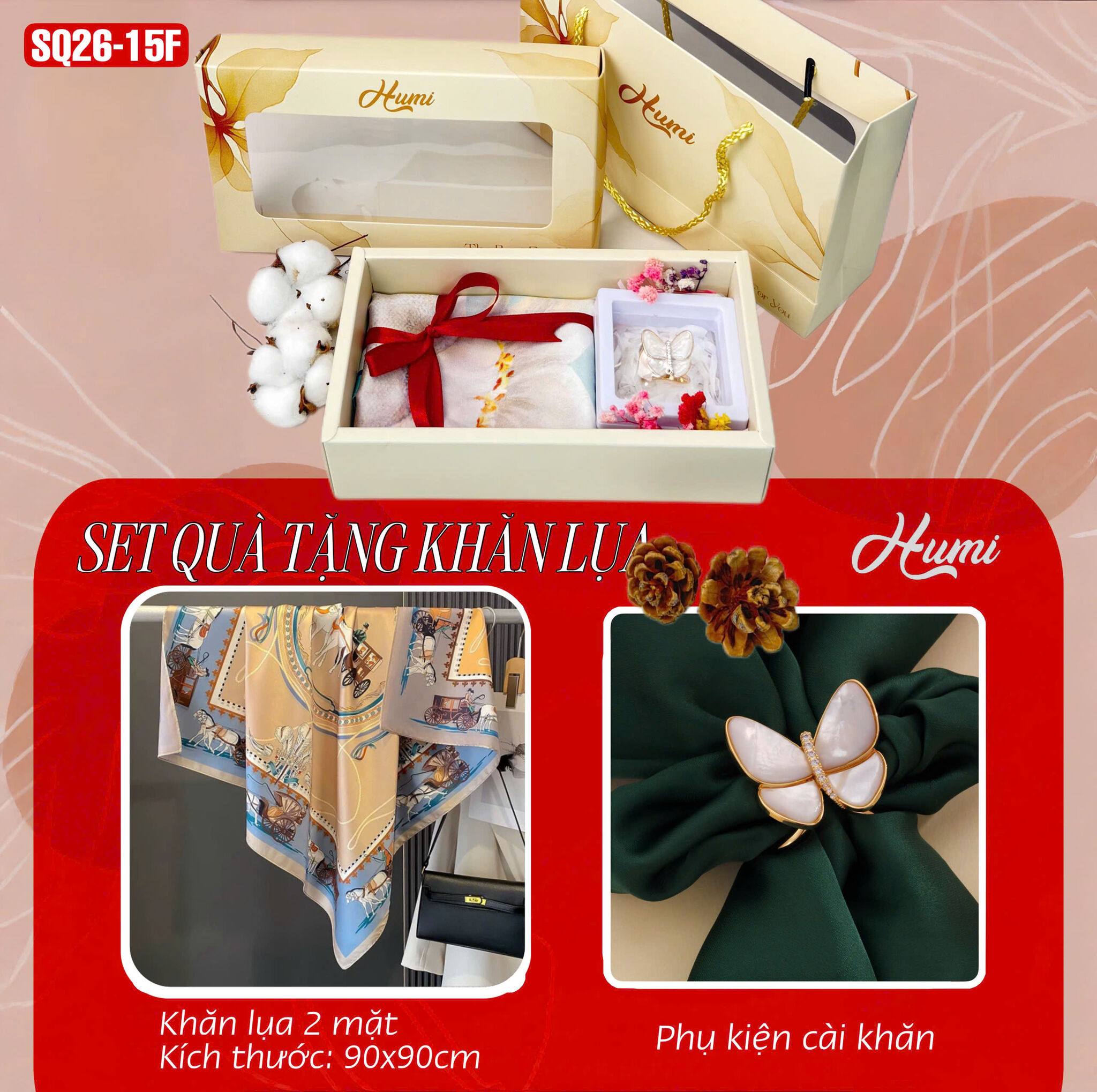 SET QUÀ KHĂN 90 (SQ26-15F)