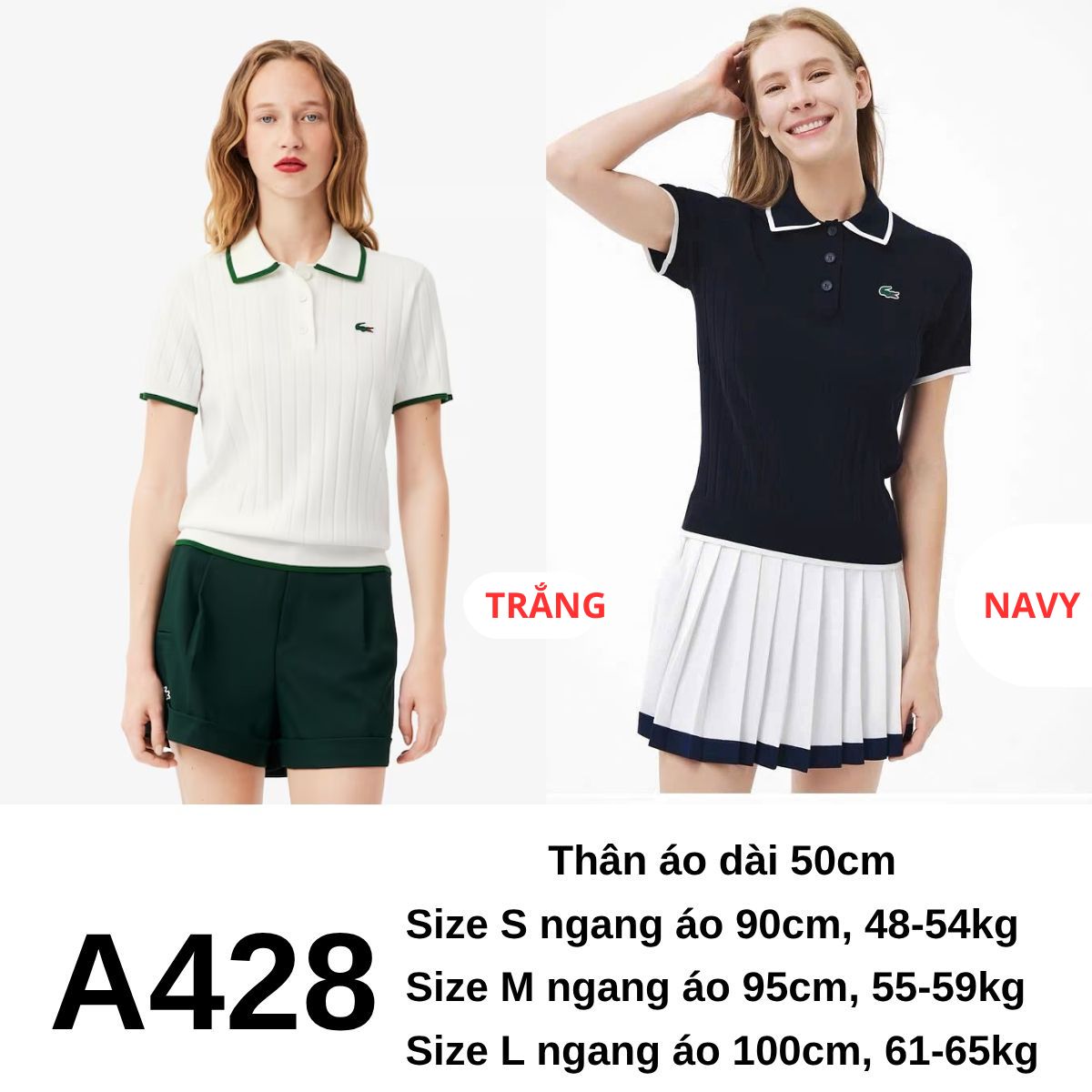 A428 Áo len cá sấu