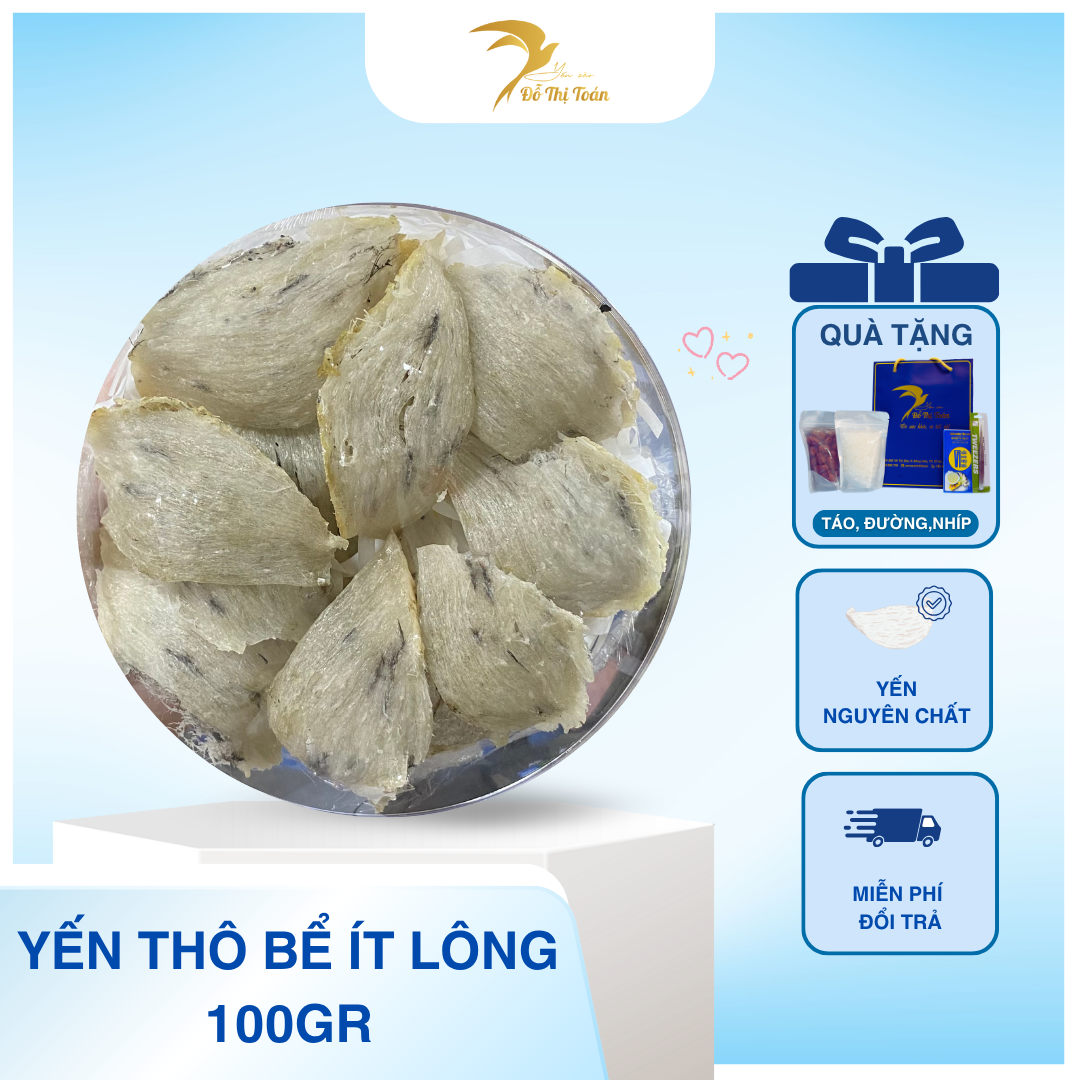 [T48] YẾN THÔ BỂ ÍT LÔNG- HỘP 100GR