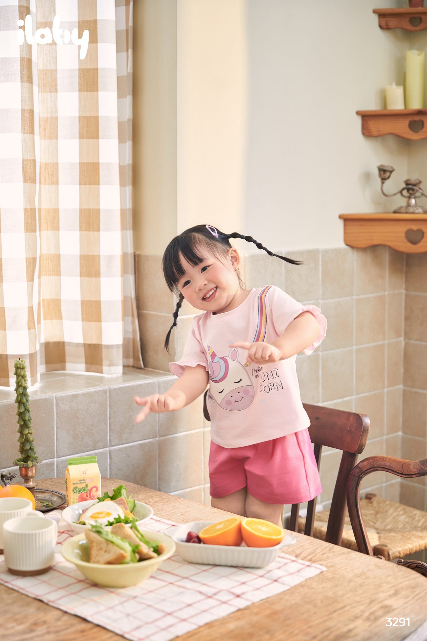 Bộ áo thun in túi Unicorn