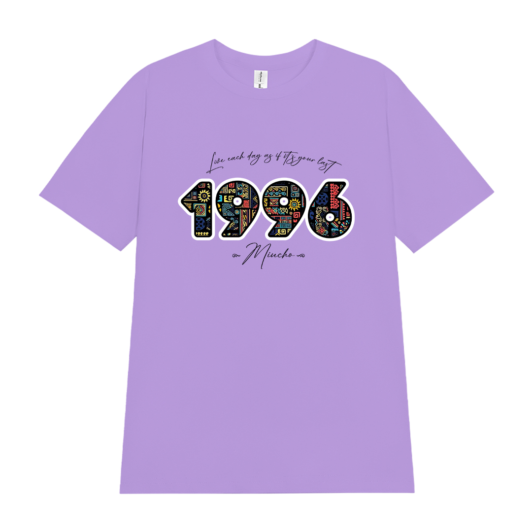 Áo thun nữ in năm sinh 1996 form vừa regular vải cotton 4c thoáng mát ARD1783 Miucho Chic in mix_thumbnail_11