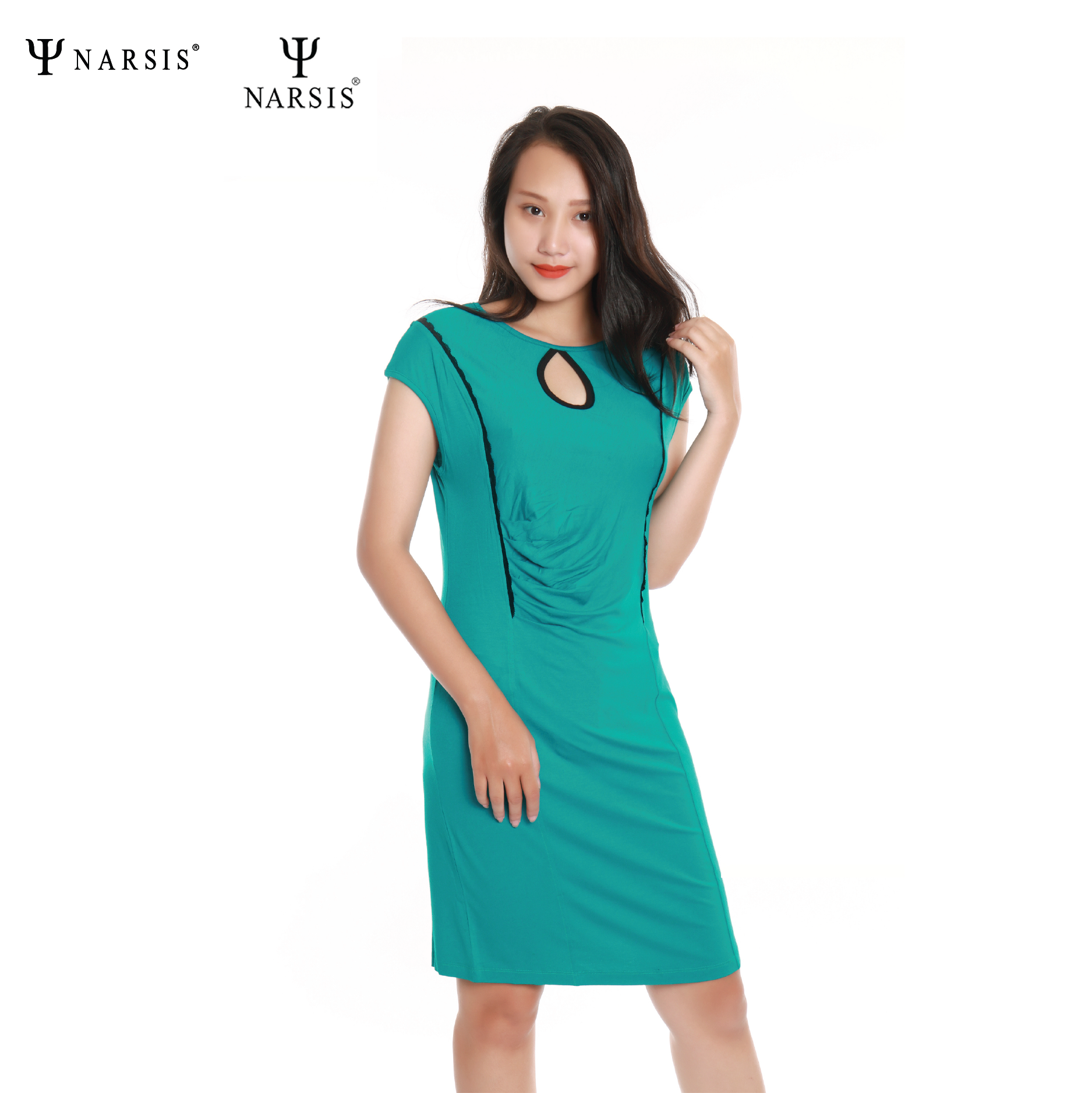 VÁY NỮ NEW1263A NARSIS CHẤT LIỆU THOÁNG MÁT, DỄ CHỊU, THOẢI MÁI CẢ NGÀY, DỄ VẬN ĐỘNG_thumbnail_0