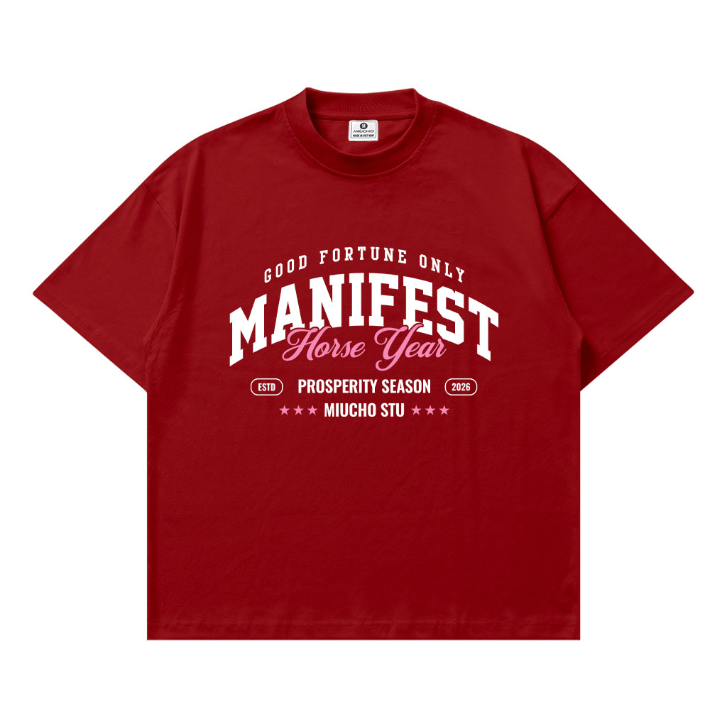 Áo thun Tết nam nữ form boxy Miucho chất vải mềm mại thoáng mát chữ basic in typography 2939_thumbnail_12