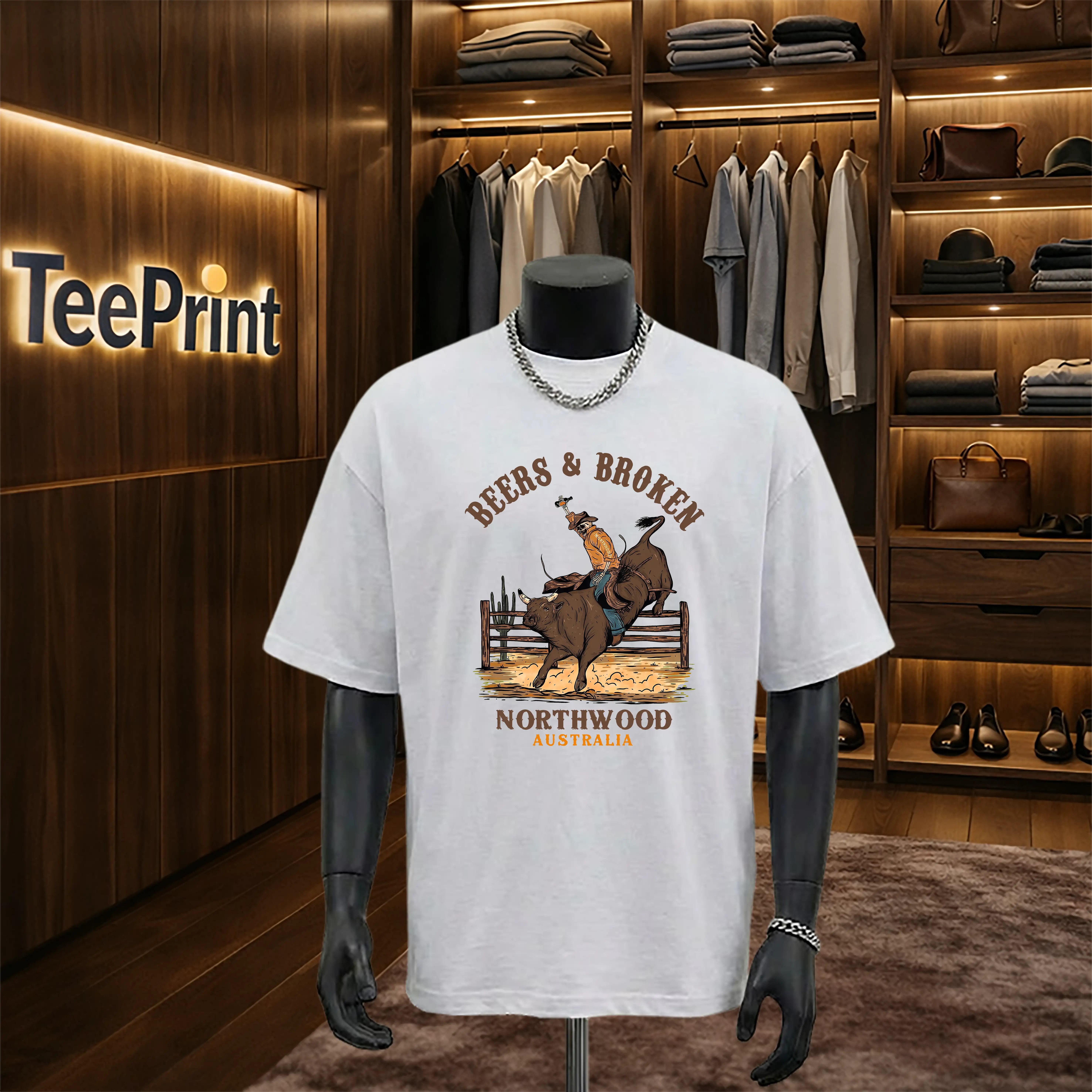 Áo thun nam form rộng cá tính TeePrint 3236_thumbnail_2