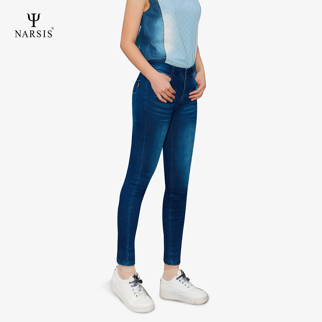 QUẦN DÀI NỮ P8018 NARSIS CHẤT LIỆU JEAN BỀN BỈ, CÁ TÍNH, TRẺ TRUNG, THỜI TRANG, TRẺ TRUNG, THỜI T..._thumbnail_0