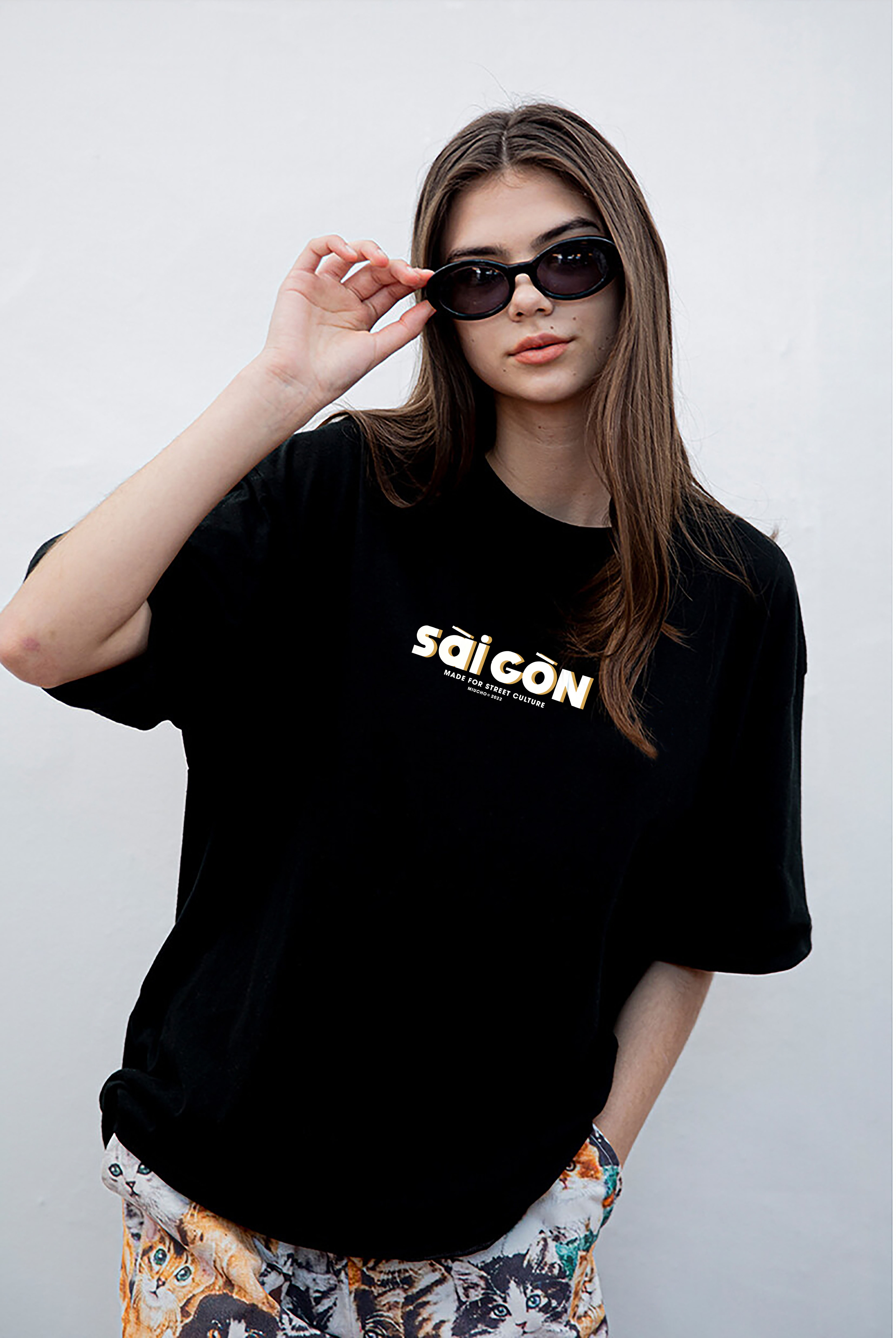 Áo thun local brand Sài Gòn form rộng chất vải cotton dành cho nam nữ nhiều size AT279 Miucho in graphic_thumbnail_5