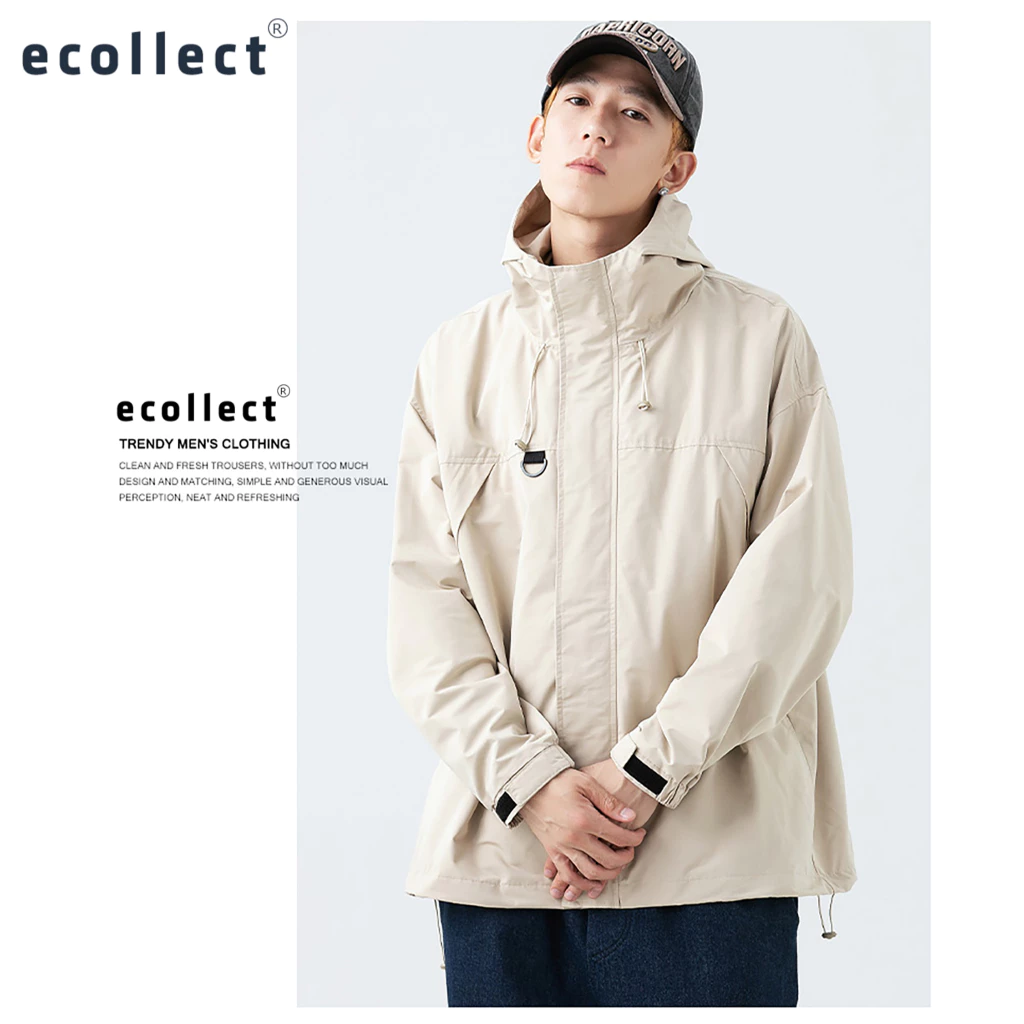Áo khoác nam có mũ chống nước dáng rộng ECOLLECT_thumbnail_4