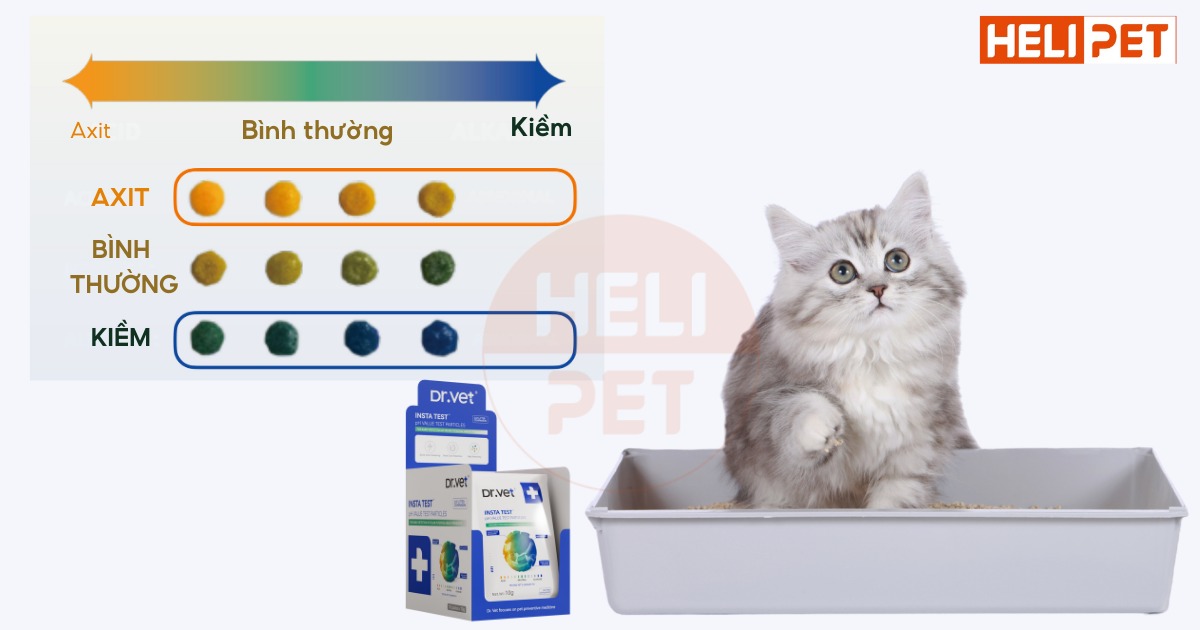 Dr. Vet pH test granules for cat urine