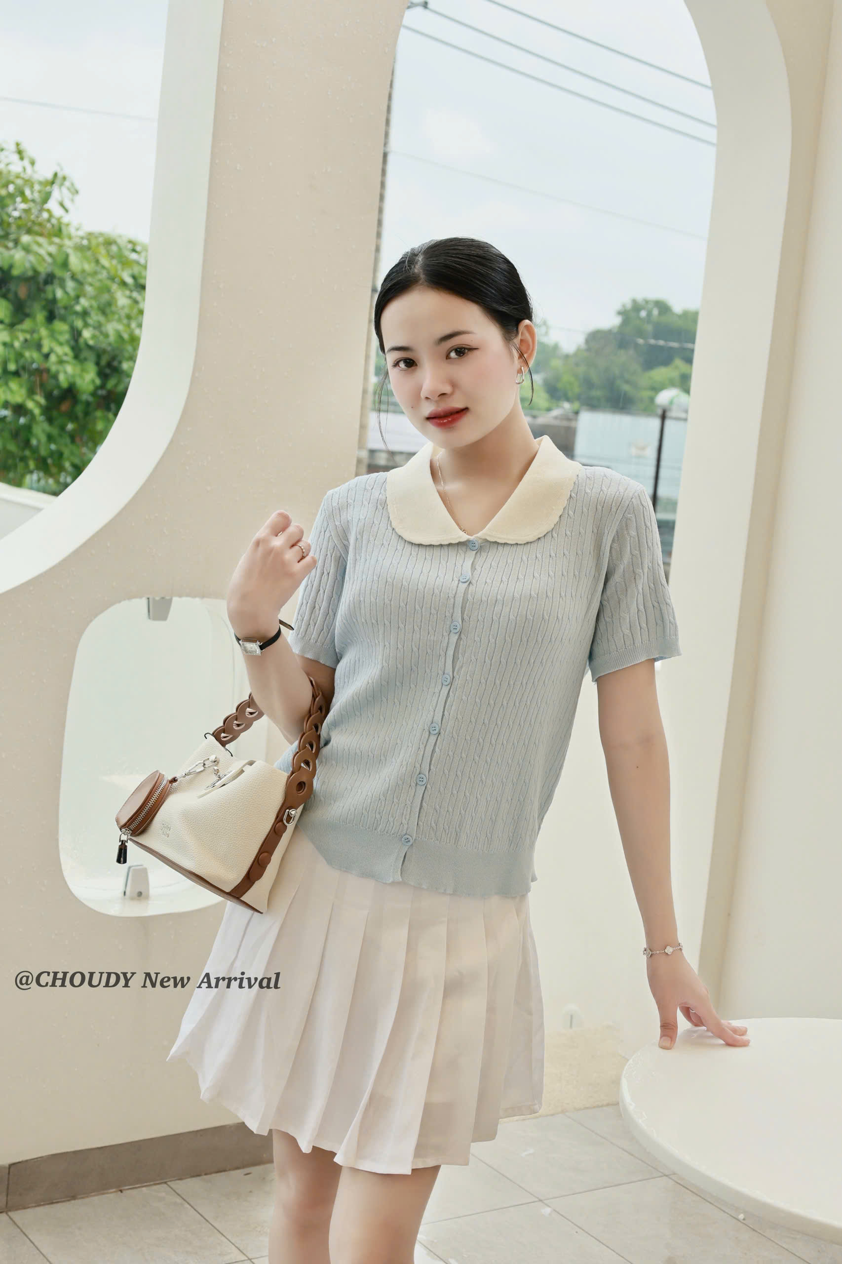 U296 CHÂN VÁY XẾP LY 2 MÀU