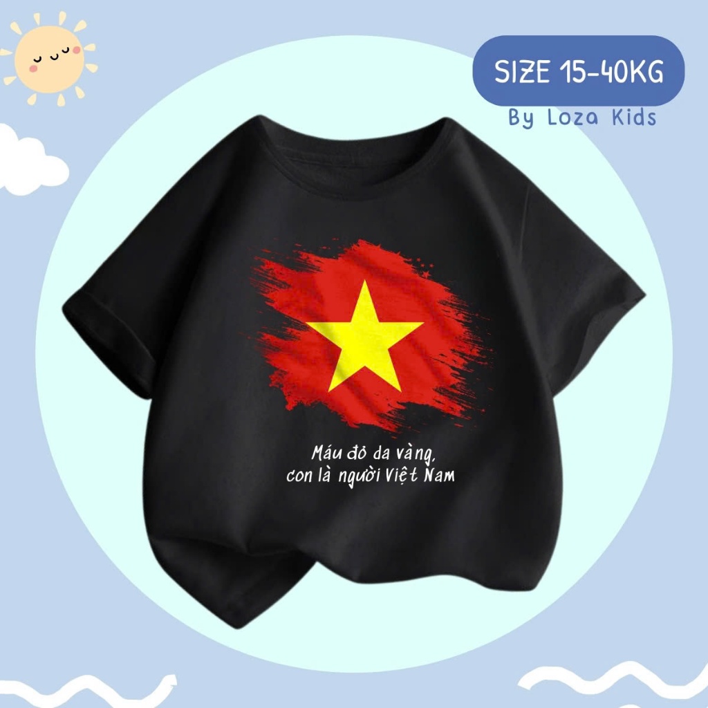 Áo phông in hình Cờ đỏ sao vàng Việt Nam - Loza Kids AT00VN_thumbnail_5