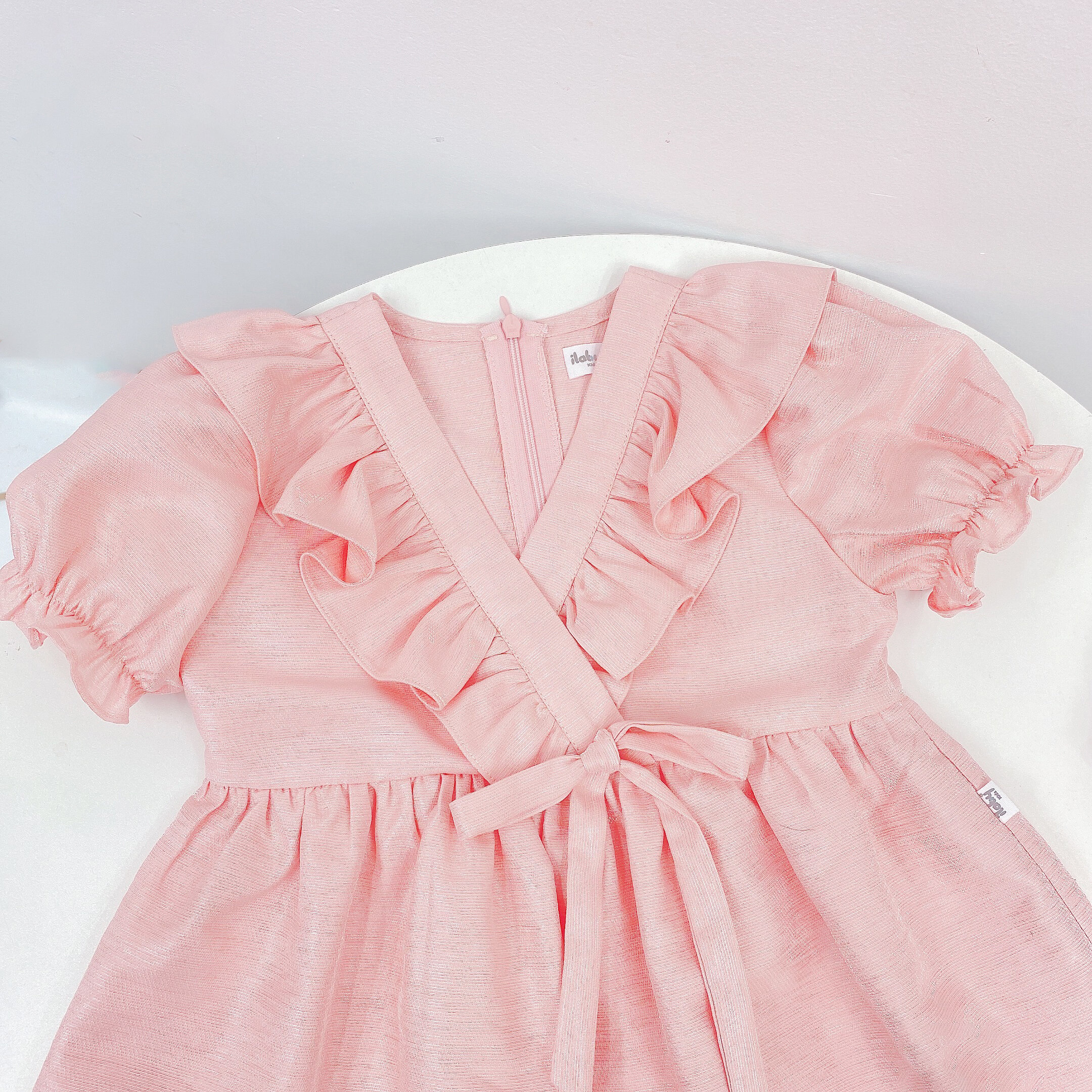 Váy cổ V bèo cánh tiên_thumbnail_5