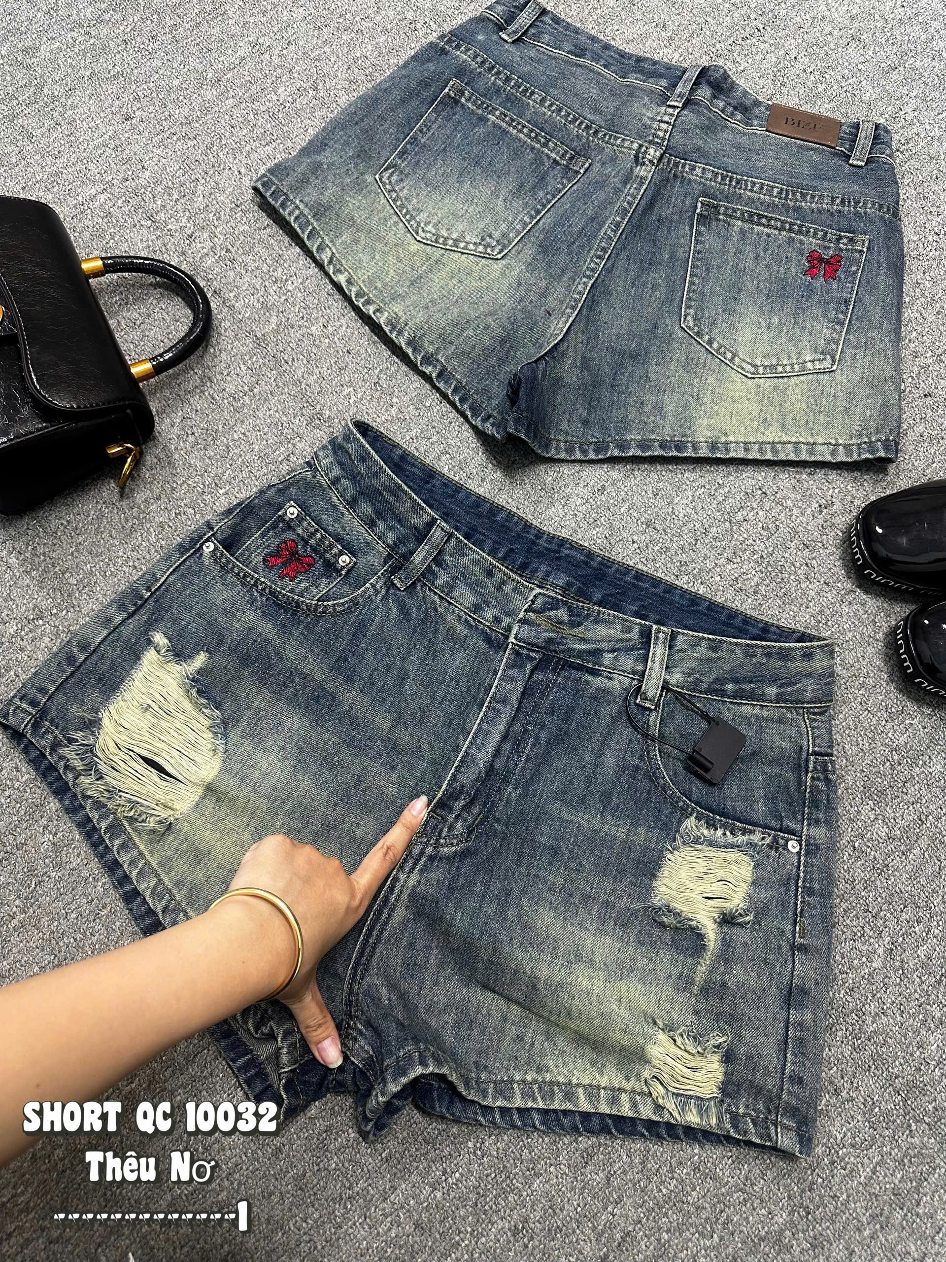 BIGSIZE NỮ - Quần short rách thêu nơ T-QSJ10032_thumbnail_4