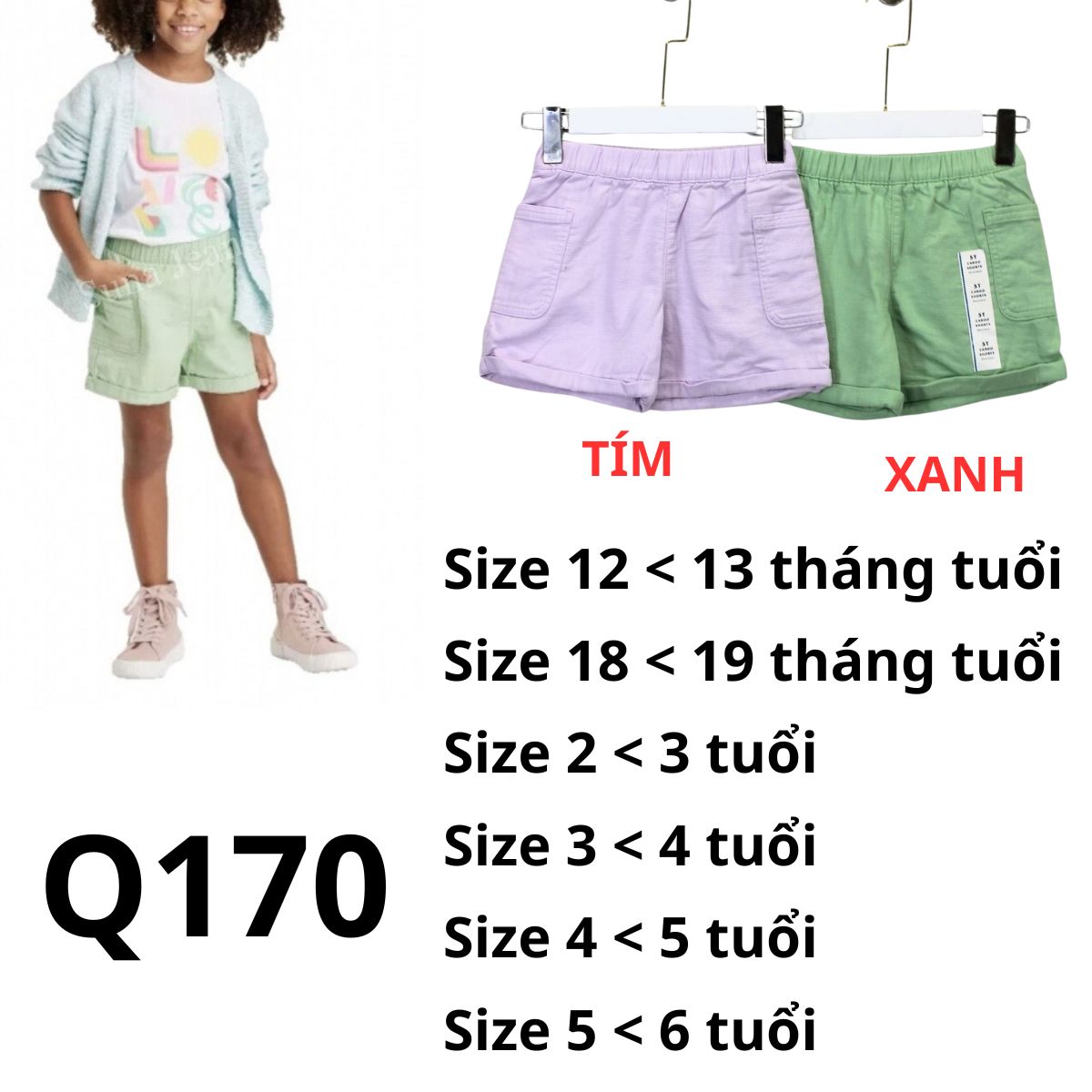 Q170 – Quần Short Kids
