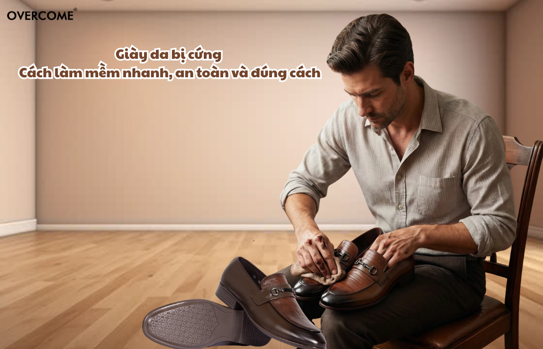 Giày da bị cứng: Cách làm mềm nhanh, an toàn và đúng cách