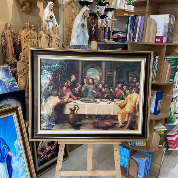 Tranh tiệc ly 62x82cm ảnh giấy Mexico