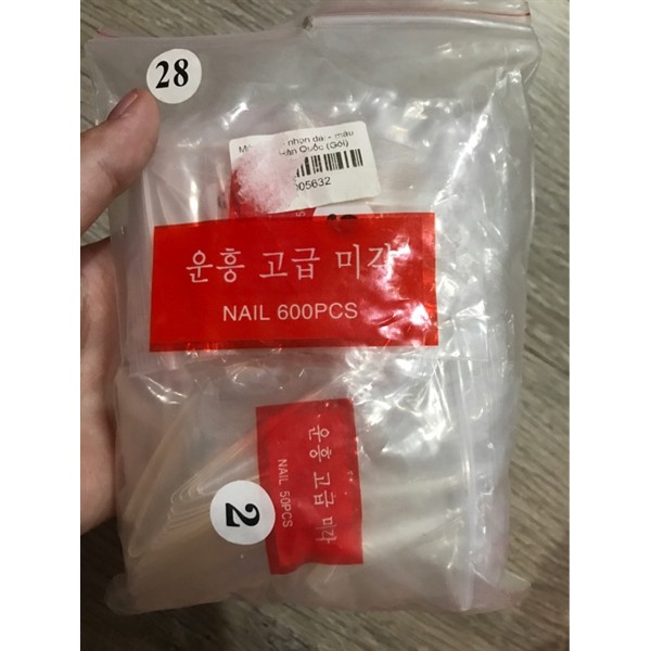 Móng nối (típ) - nhọn dài - màu trong - HSM L2