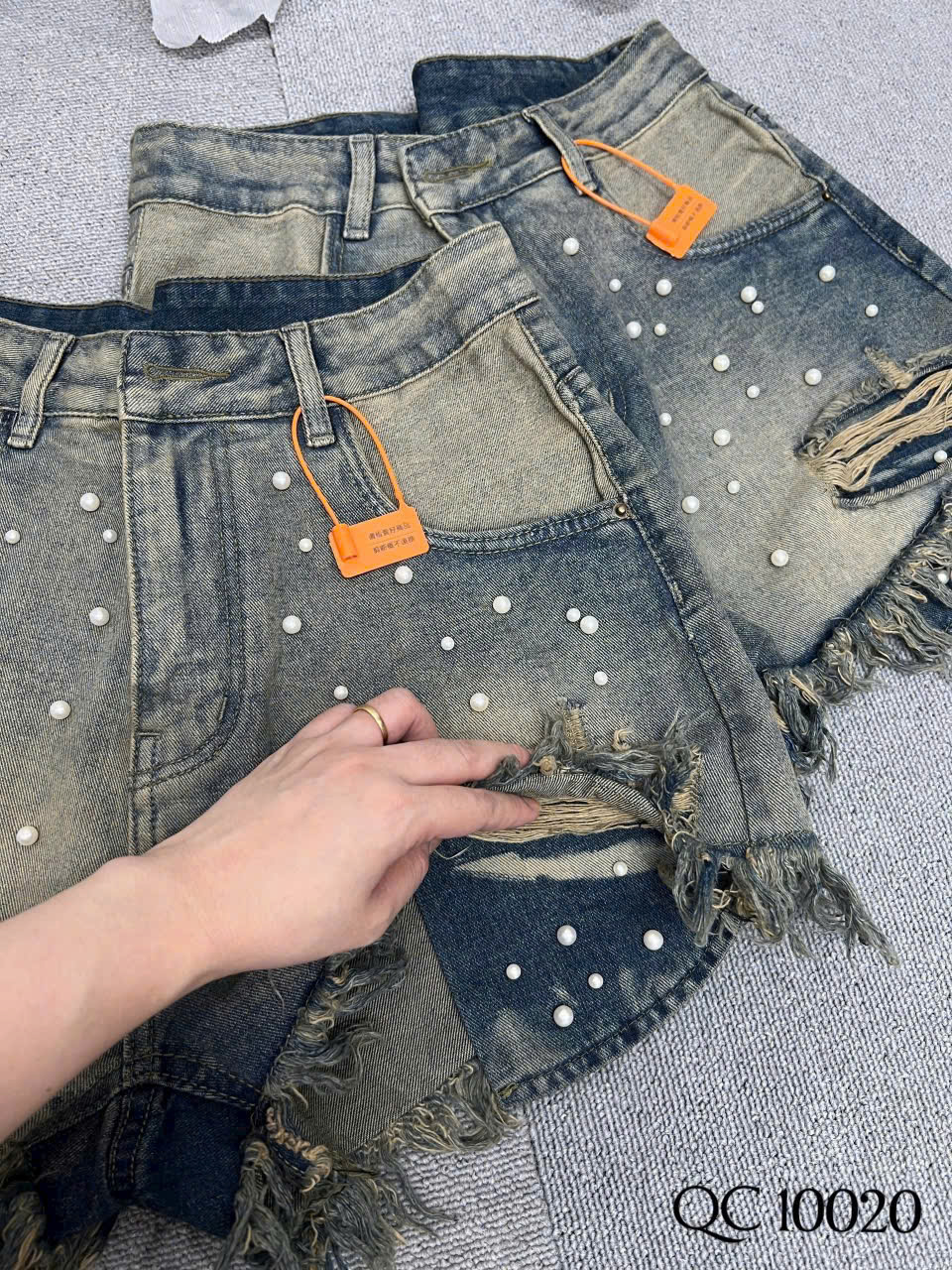 Quần short jean túi lòi đính ngọc bigsize QSJ10020 dành cho nàng béo mập từ 55-90kg_thumbnail_10