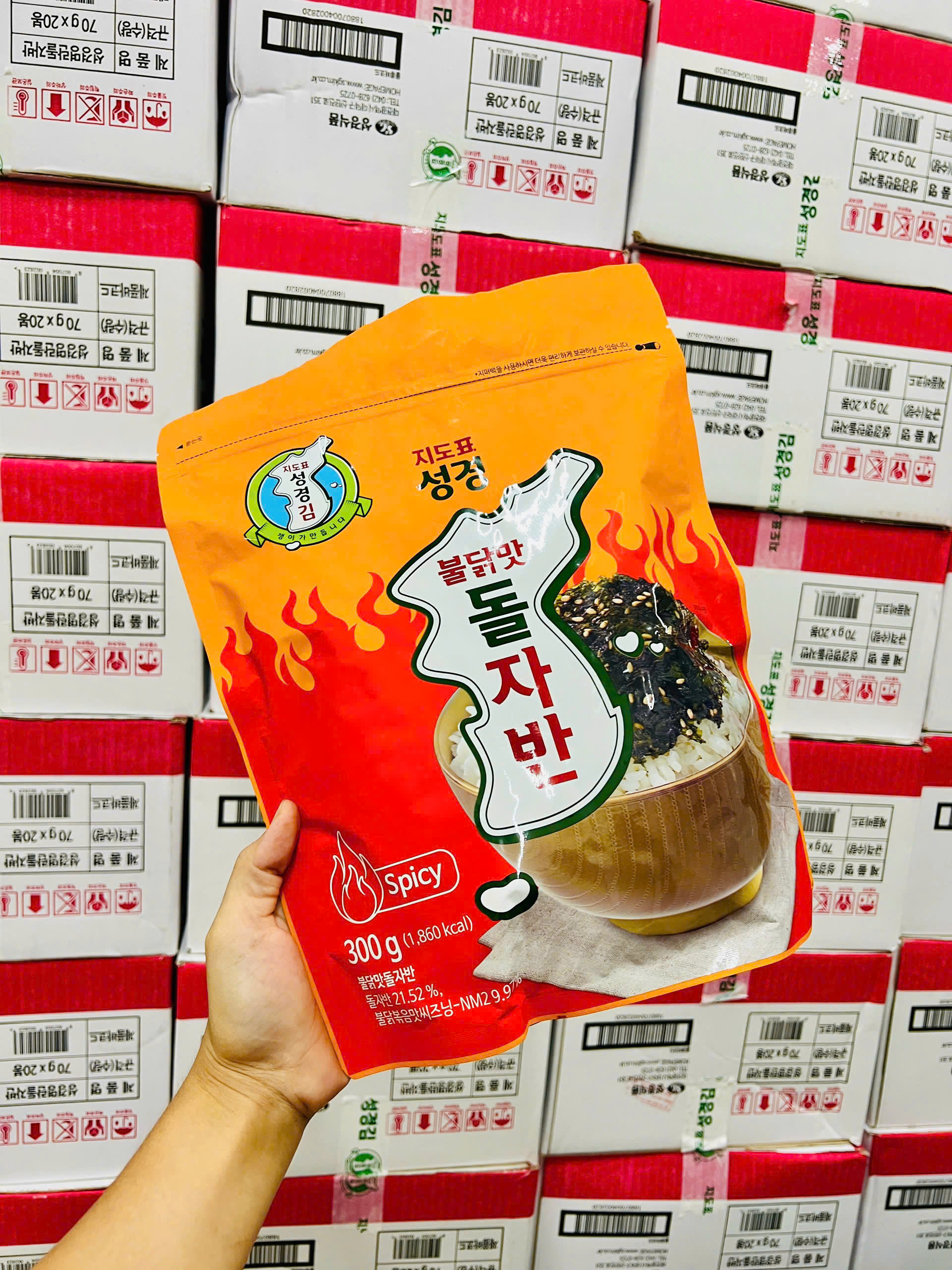 Rong biển Sung Gyung vị gà cay 300g_thumbnail_5