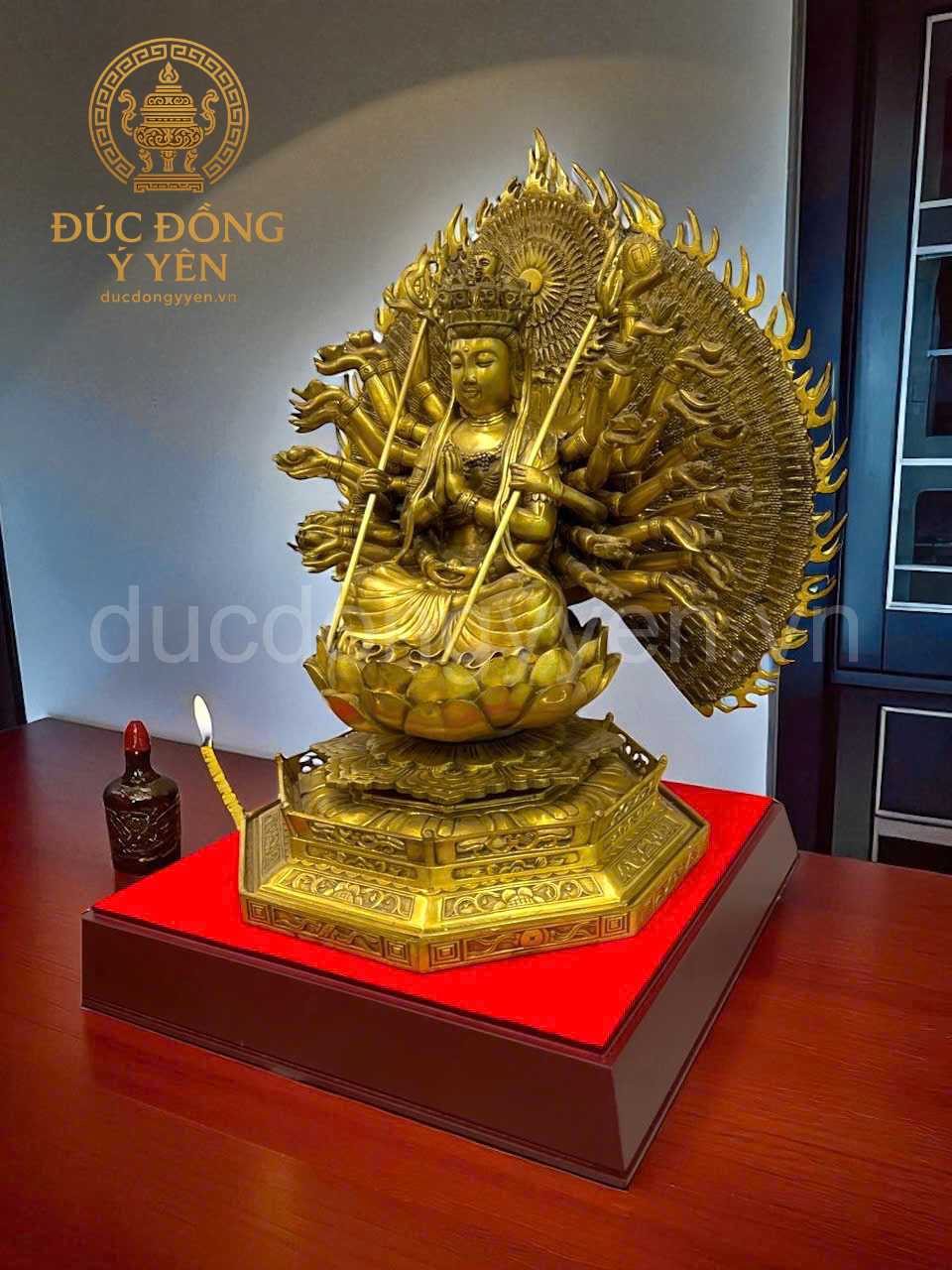 Tượng Phật Thiên Thủ Thiên Nhãn bằng đồng vàng _thumbnail_1