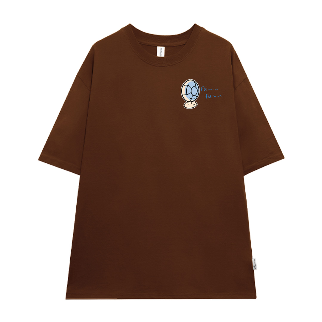 Áo thun cặp đôi couple from rộng ATD1378 Miucho vải cotton thoáng mát cổ tròn in mix_thumbnail_8