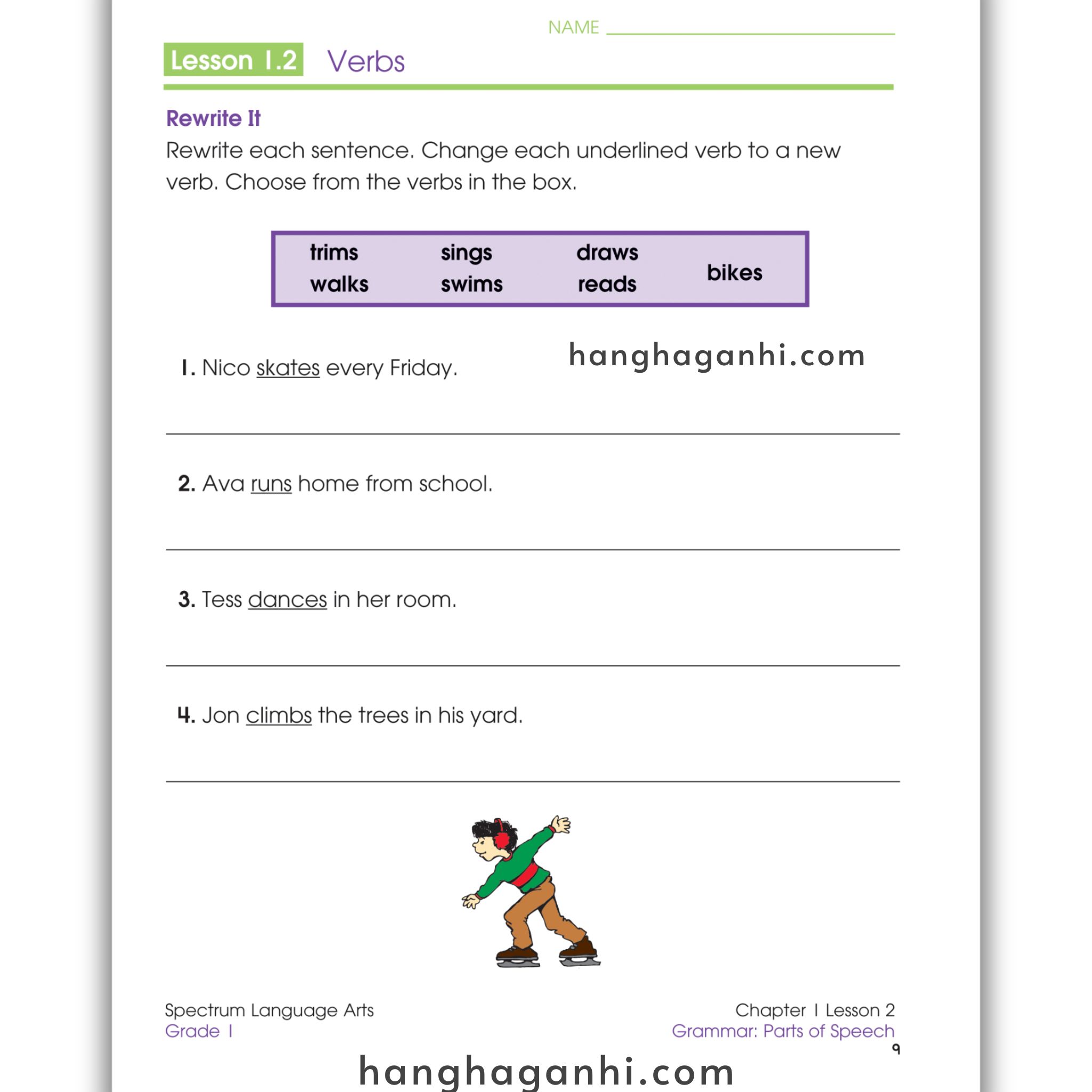 Sách Spectrum Language Arts Workbook Grade 1_thumbnail_11