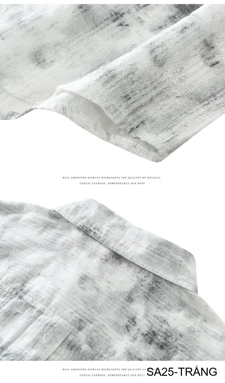 SA25 - Áo sơ mi nam ngắn tay họa tiết phong cách streetwear, chất cotton mềm mát, form rộng thoải mái_thumbnail_10