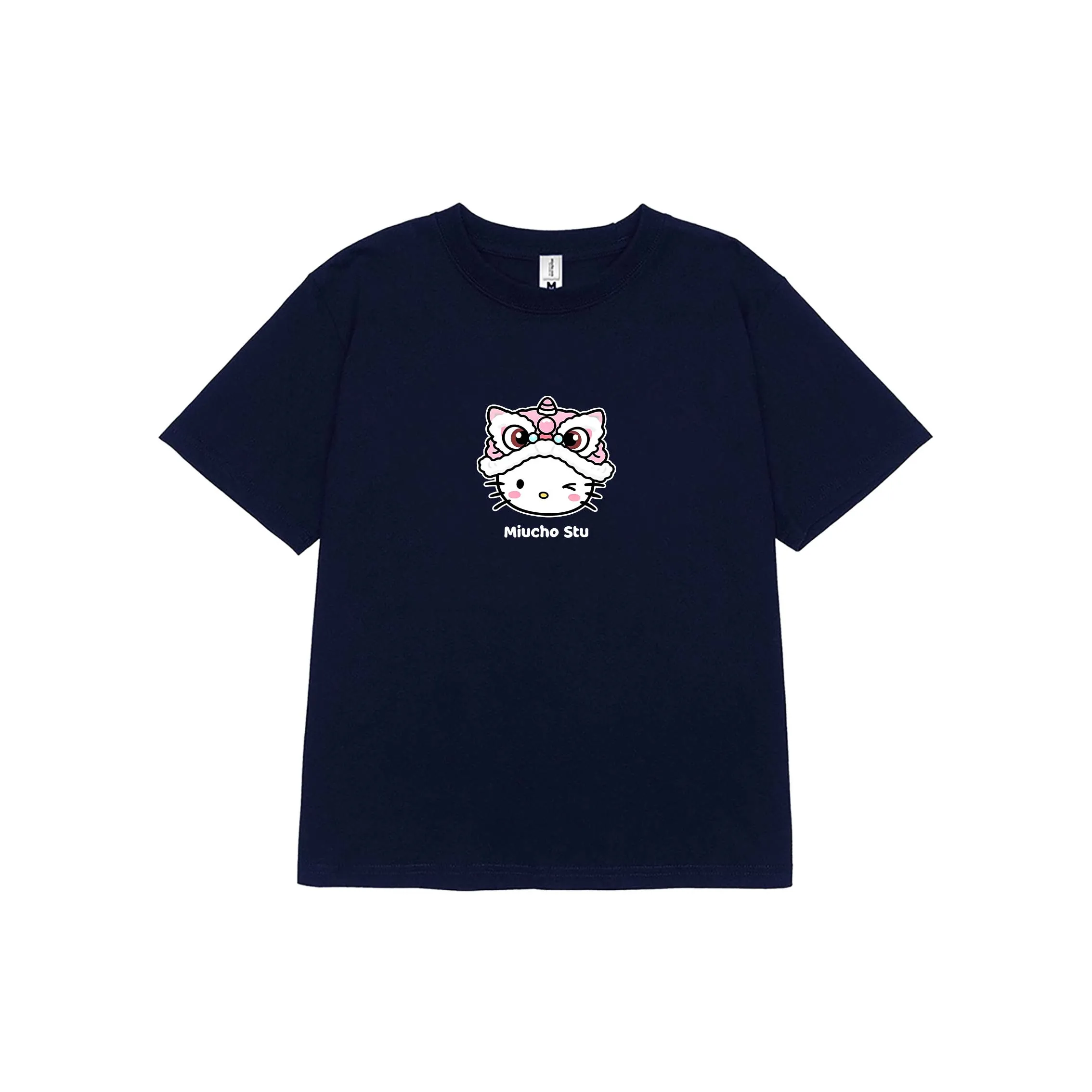 Áo thun Tết form baby tee nữ Miucho vải cotton co giãn thoáng mát hình Kỳ Lân in mix 2924_thumbnail_14