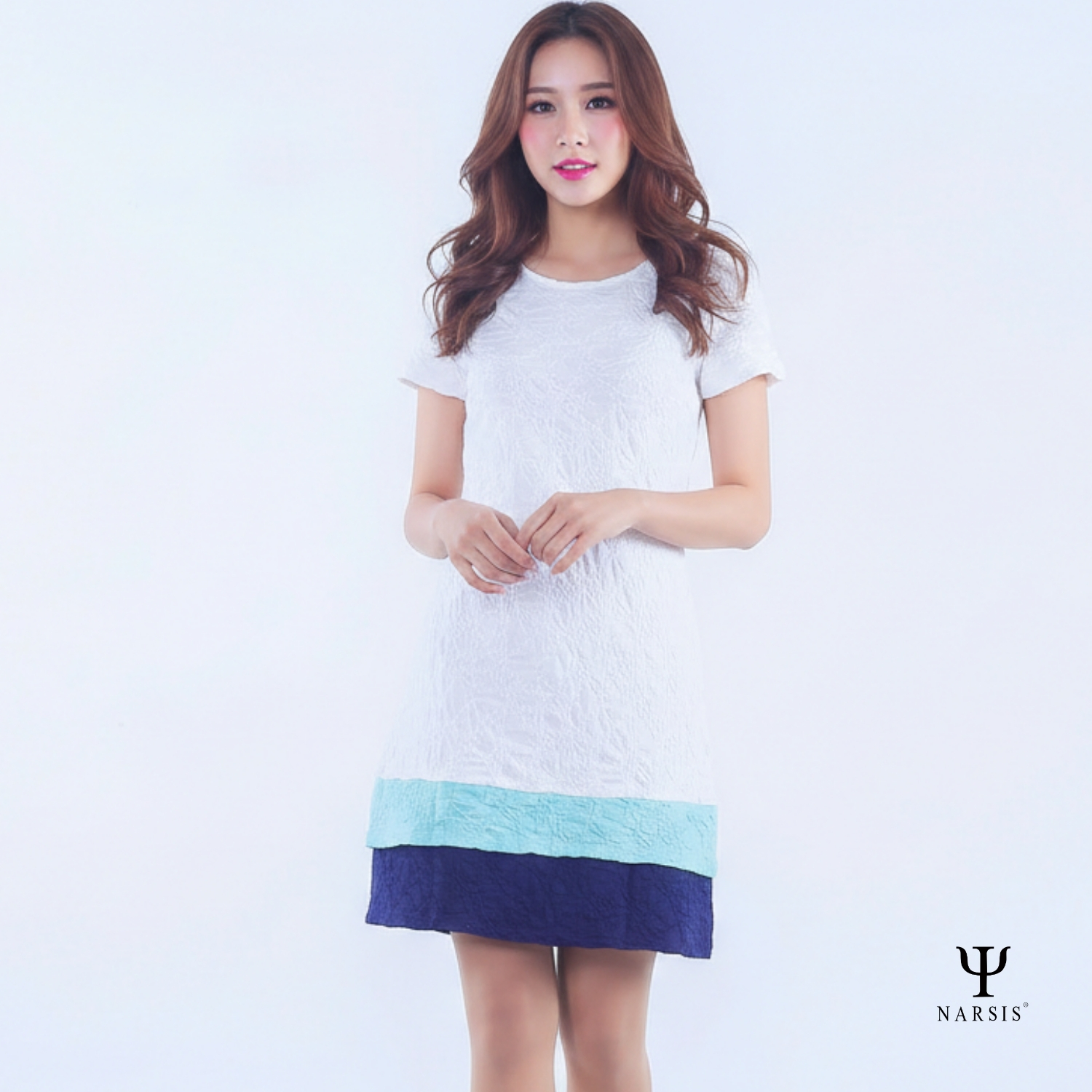 VÁY KIỂU NỮ B7025 NARSIS CHẤT LIỆU THOÁNG MÁT, DỄ CHỊU, THOẢI MÁI CẢ NGÀY, DỄ VẬN ĐỘNG