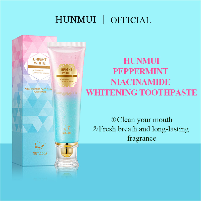 Kem Đánh Răng H101 HUNMUI Niacinamide Làm Trắng Sáng Răng, Hương Bạc Hà Mát Lạnh - Giữ Hơi Thở Thơm Mát_thumbnail_6