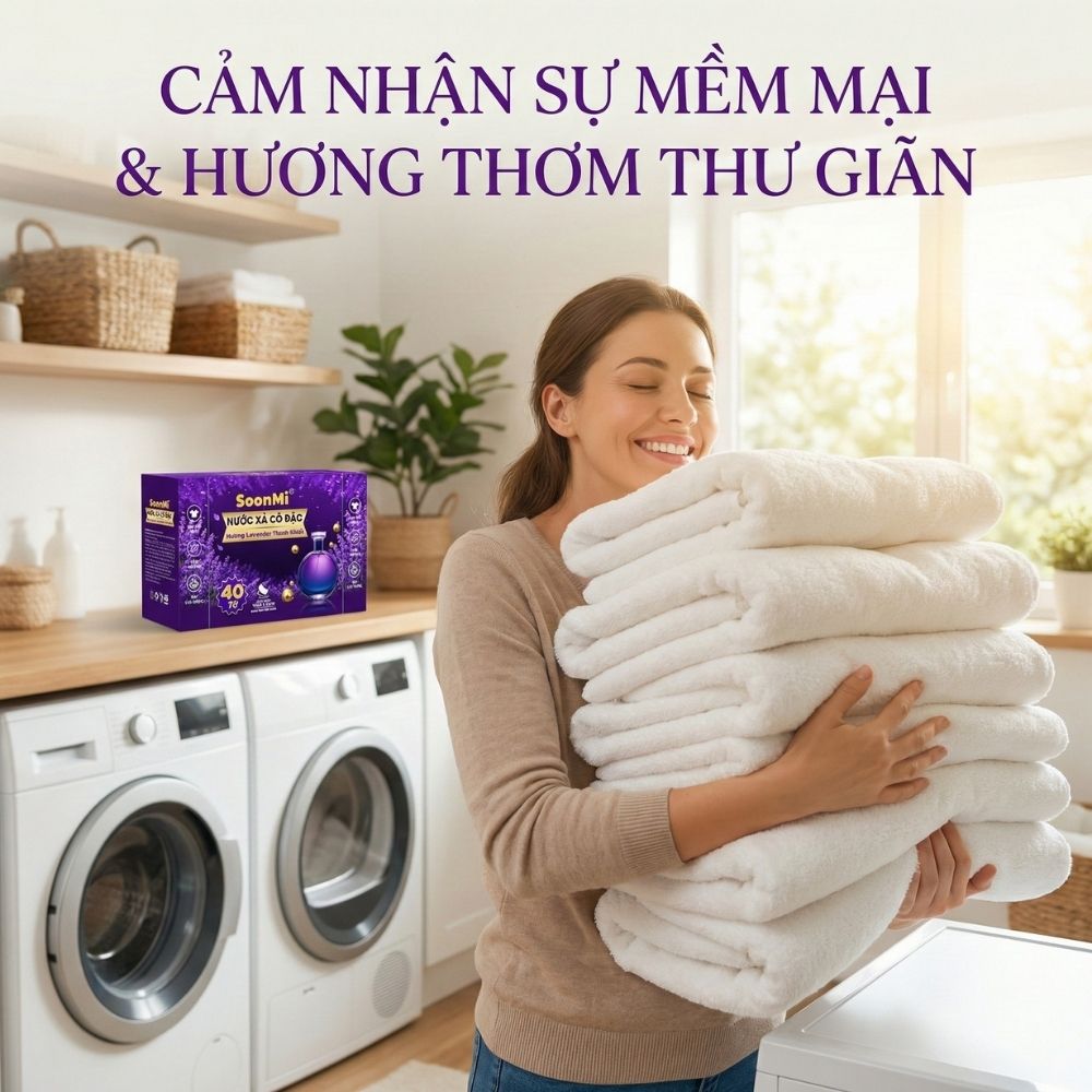 Giấy Thơm Quần Áo SoonMi Hương Lavender - chuyên dụng máy giặt sấy, máy sấy quần áo, khử mùi xe hơi, thơm tủ áo_thumbnail_6